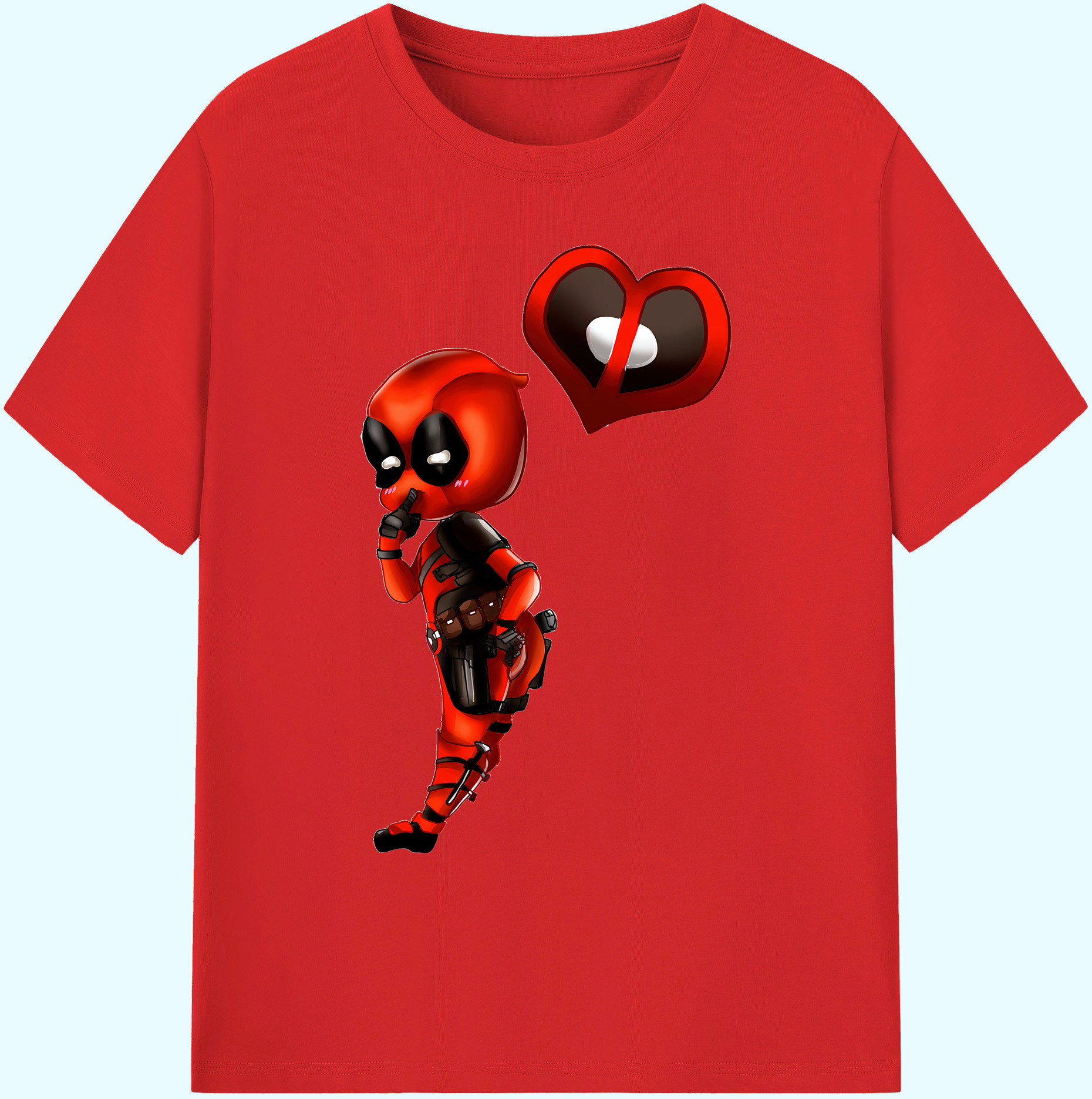 （画像用） Deadpool デッドプール 綿100％ メンズ半袖Tシャツ｜肌触りやわらか＆通気性