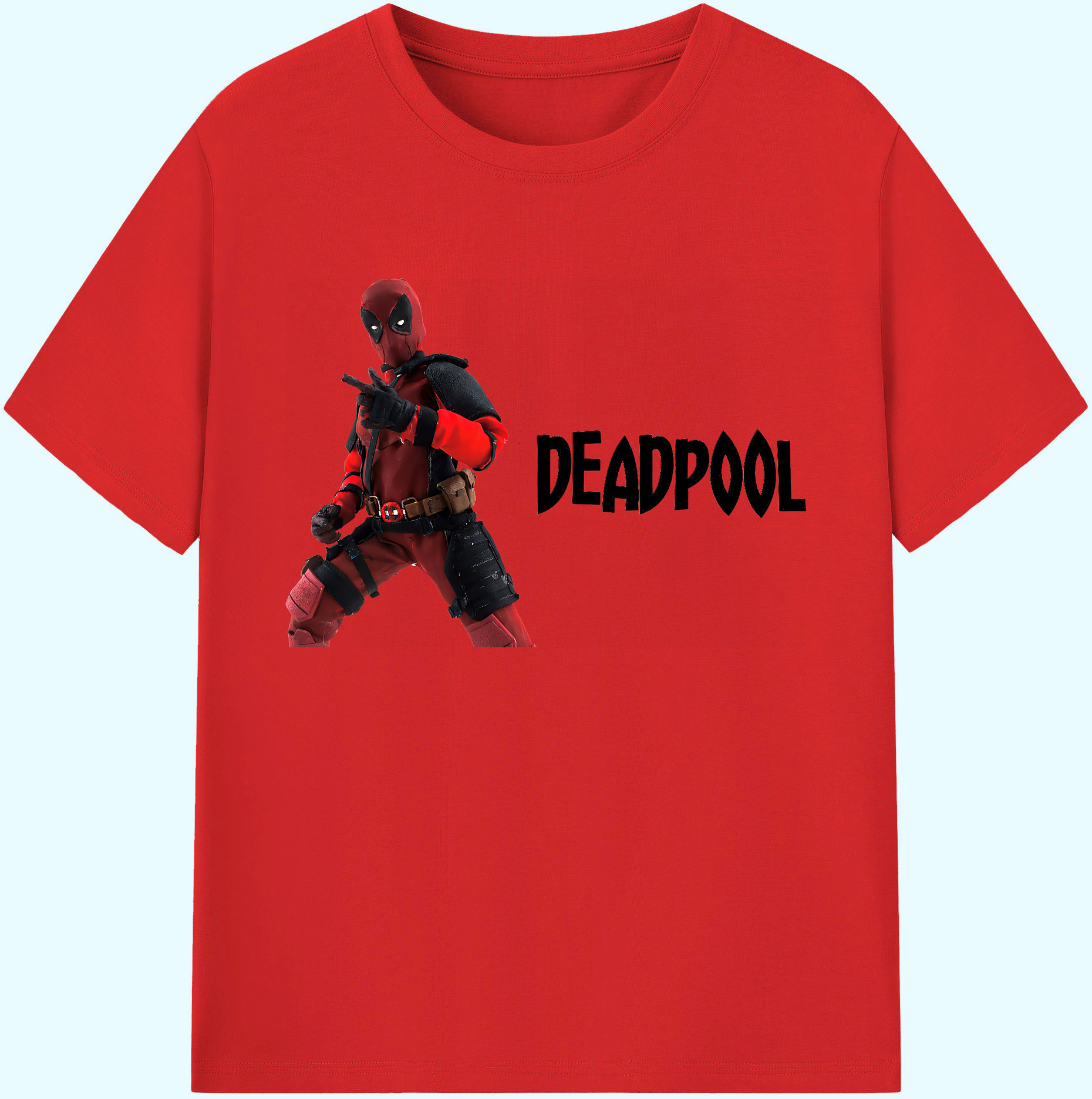 （画像用） Deadpool デッドプール 綿100％ メンズ半袖Tシャツ｜肌触りやわらか＆通気性