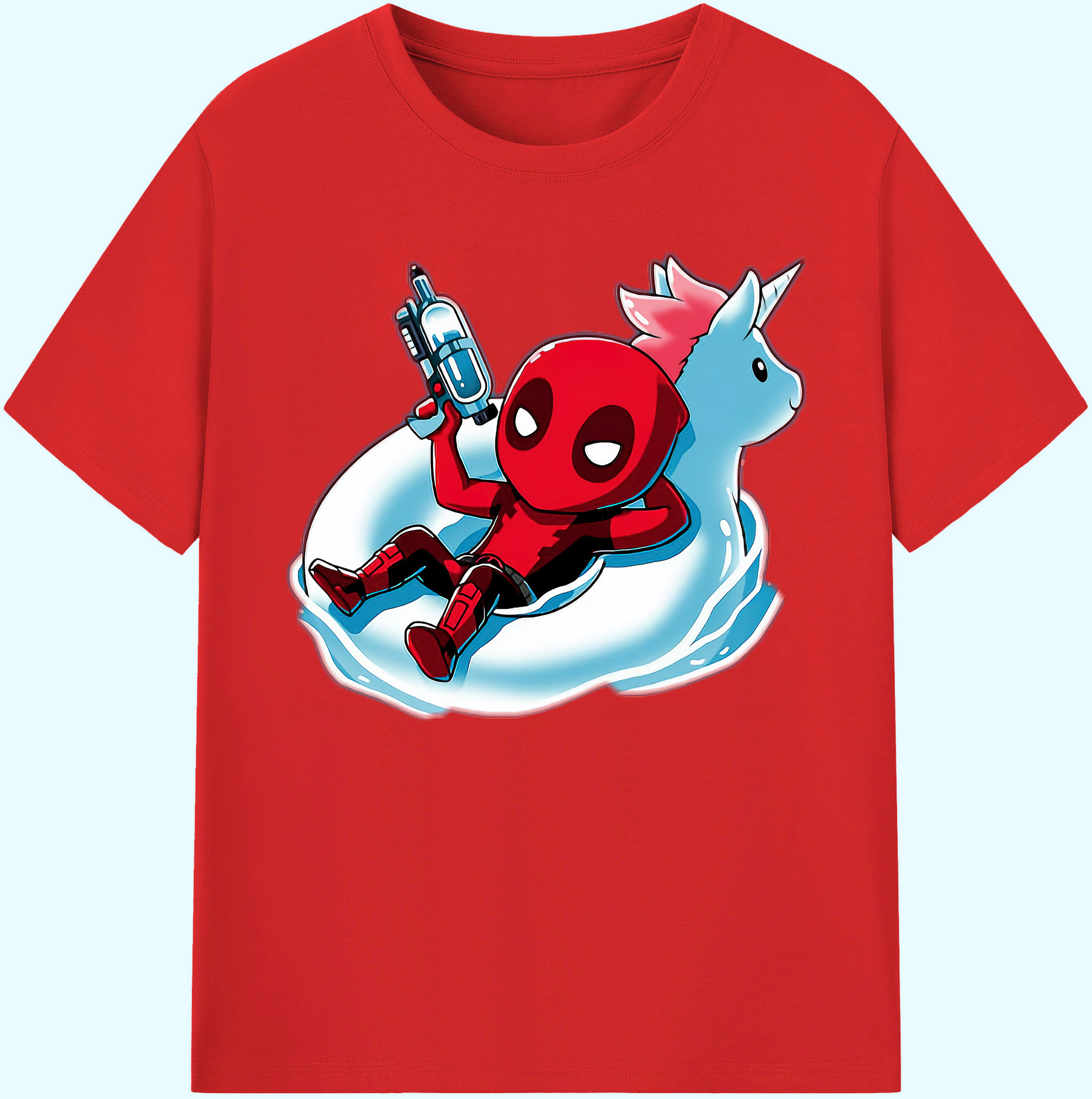 （画像用） Deadpool デッドプール 綿100％ メンズ半袖Tシャツ｜肌触りやわらか＆通気性