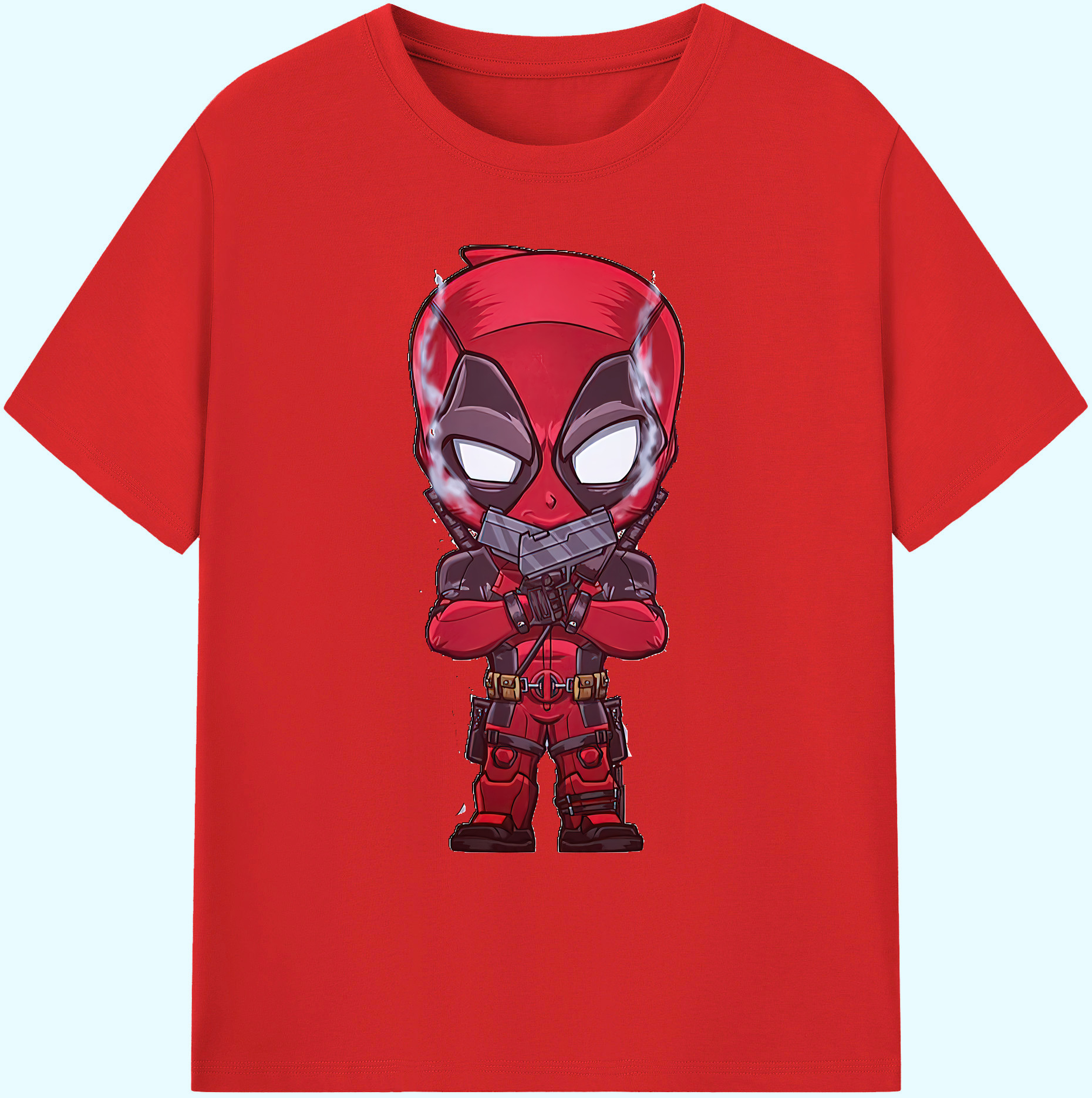 （画像用） Deadpool デッドプール 綿100％ メンズ半袖Tシャツ｜肌触りやわらか＆通気性