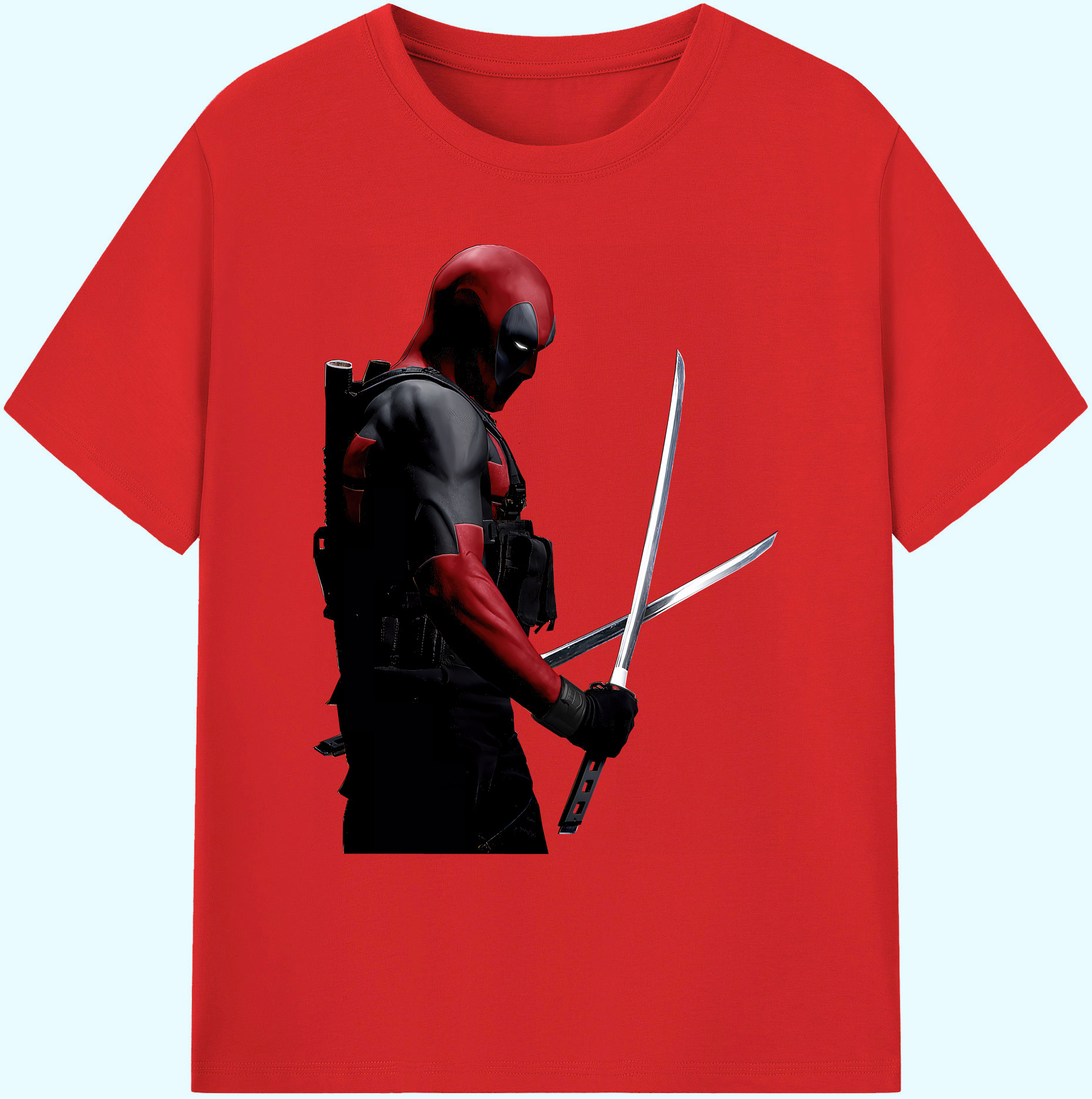 （画像用） Deadpool デッドプール 綿100％ メンズ半袖Tシャツ｜肌触りやわらか＆通気性
