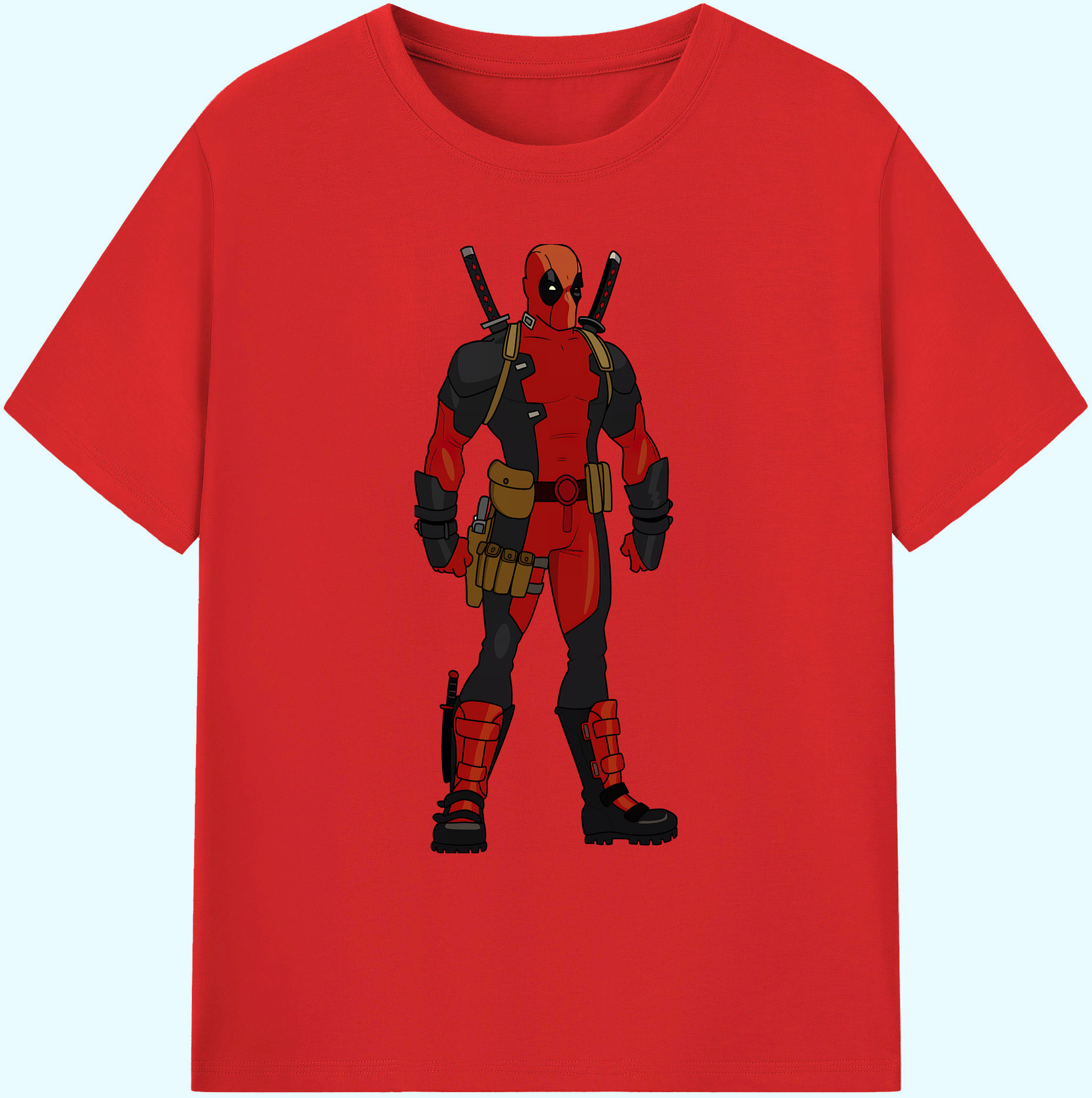 （画像用） Deadpool デッドプール 綿100％ メンズ半袖Tシャツ｜肌触りやわらか＆通気性