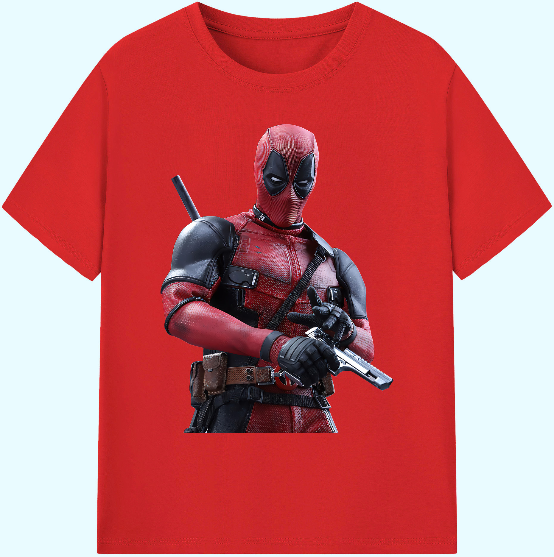 （画像用） Deadpool デッドプール 綿100％ メンズ半袖Tシャツ｜肌触りやわらか＆通気性
