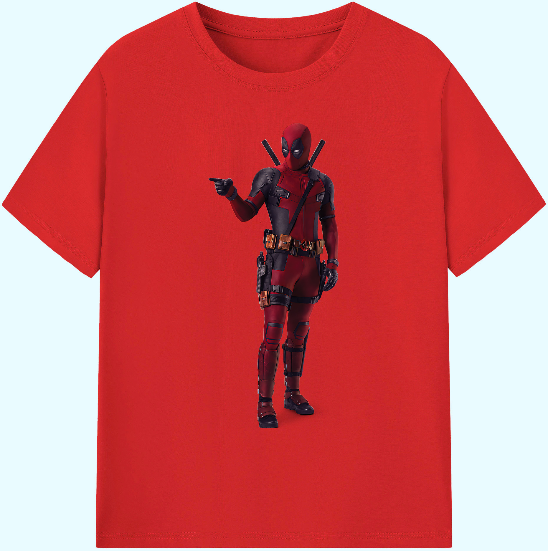 （画像用） Deadpool デッドプール 綿100％ メンズ半袖Tシャツ｜肌触りやわらか＆通気性