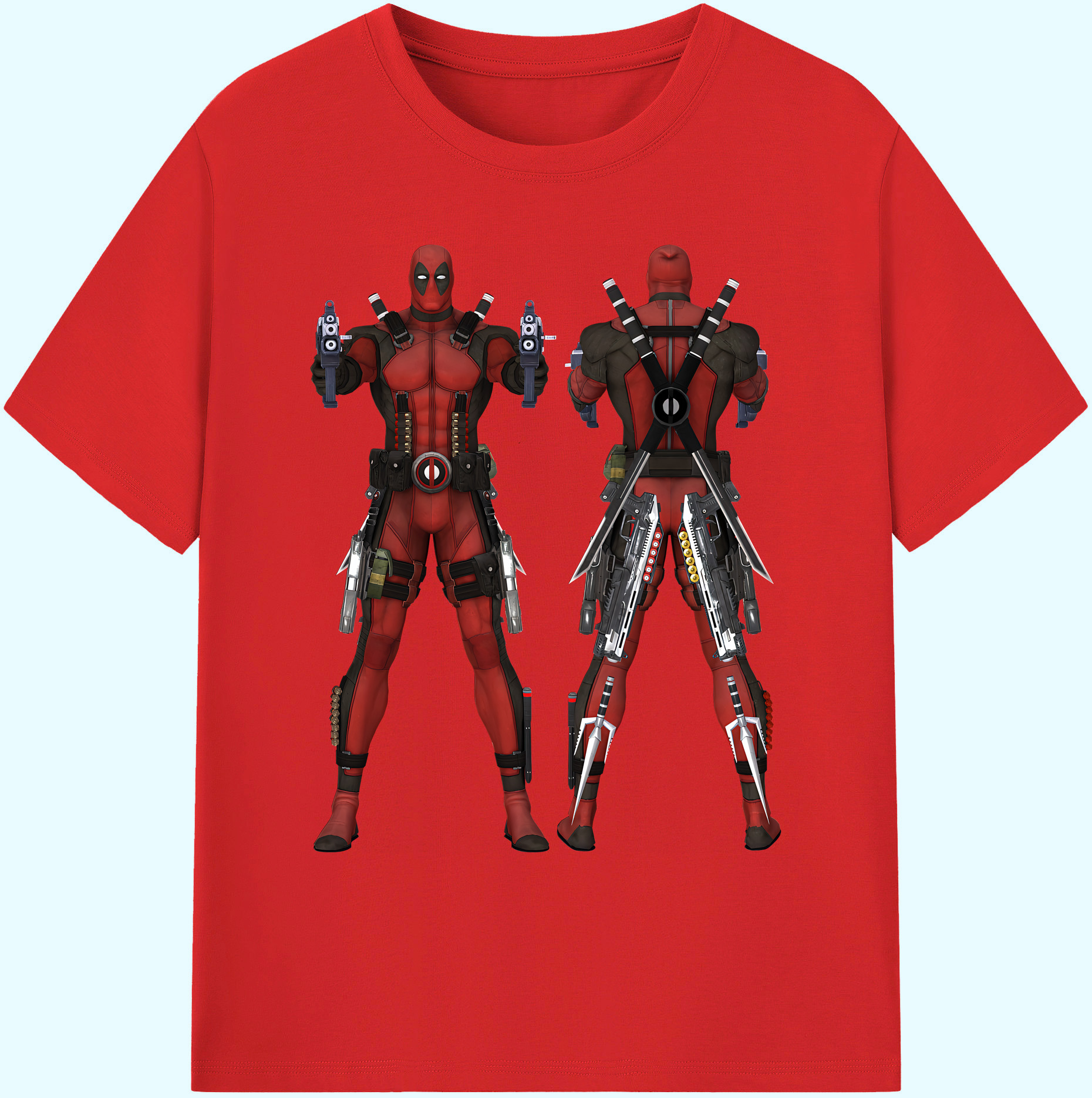 （画像用） Deadpool デッドプール 綿100％ メンズ半袖Tシャツ｜肌触りやわらか＆通気性