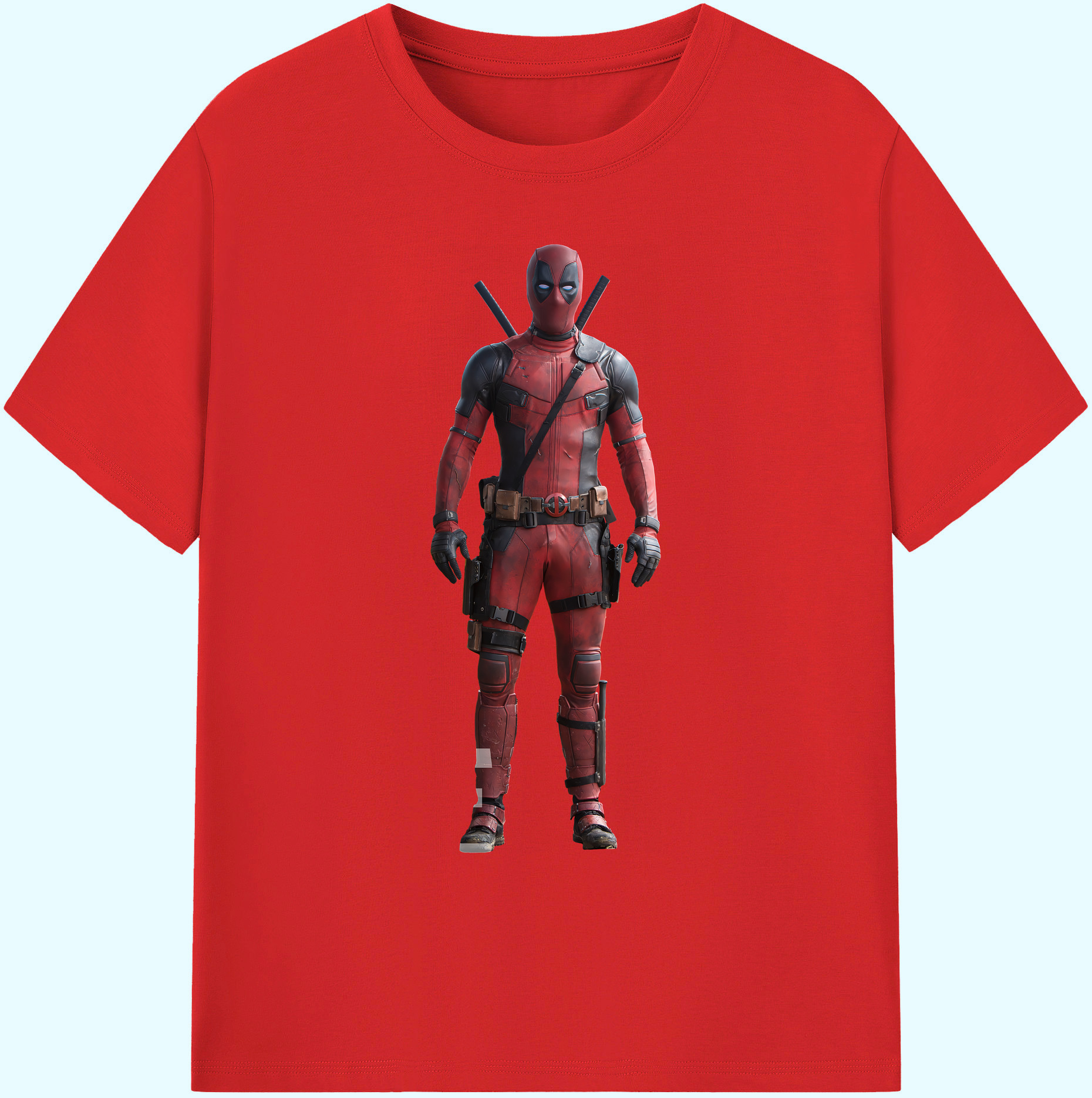 （画像用） Deadpool デッドプール 綿100％ メンズ半袖Tシャツ｜肌触りやわらか＆通気性