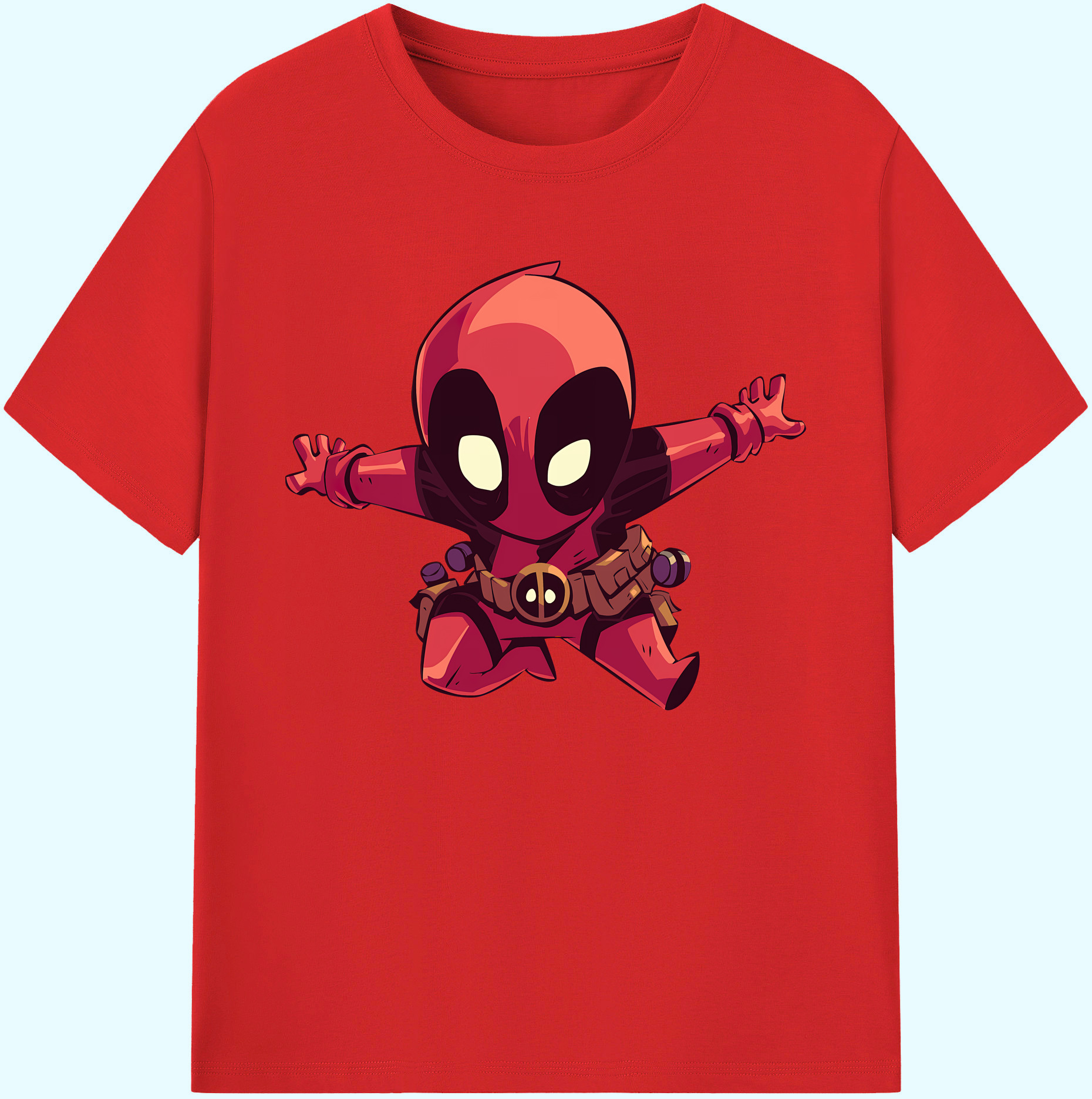 （画像用） Deadpool デッドプール 綿100％ メンズ半袖Tシャツ｜肌触りやわらか＆通気性