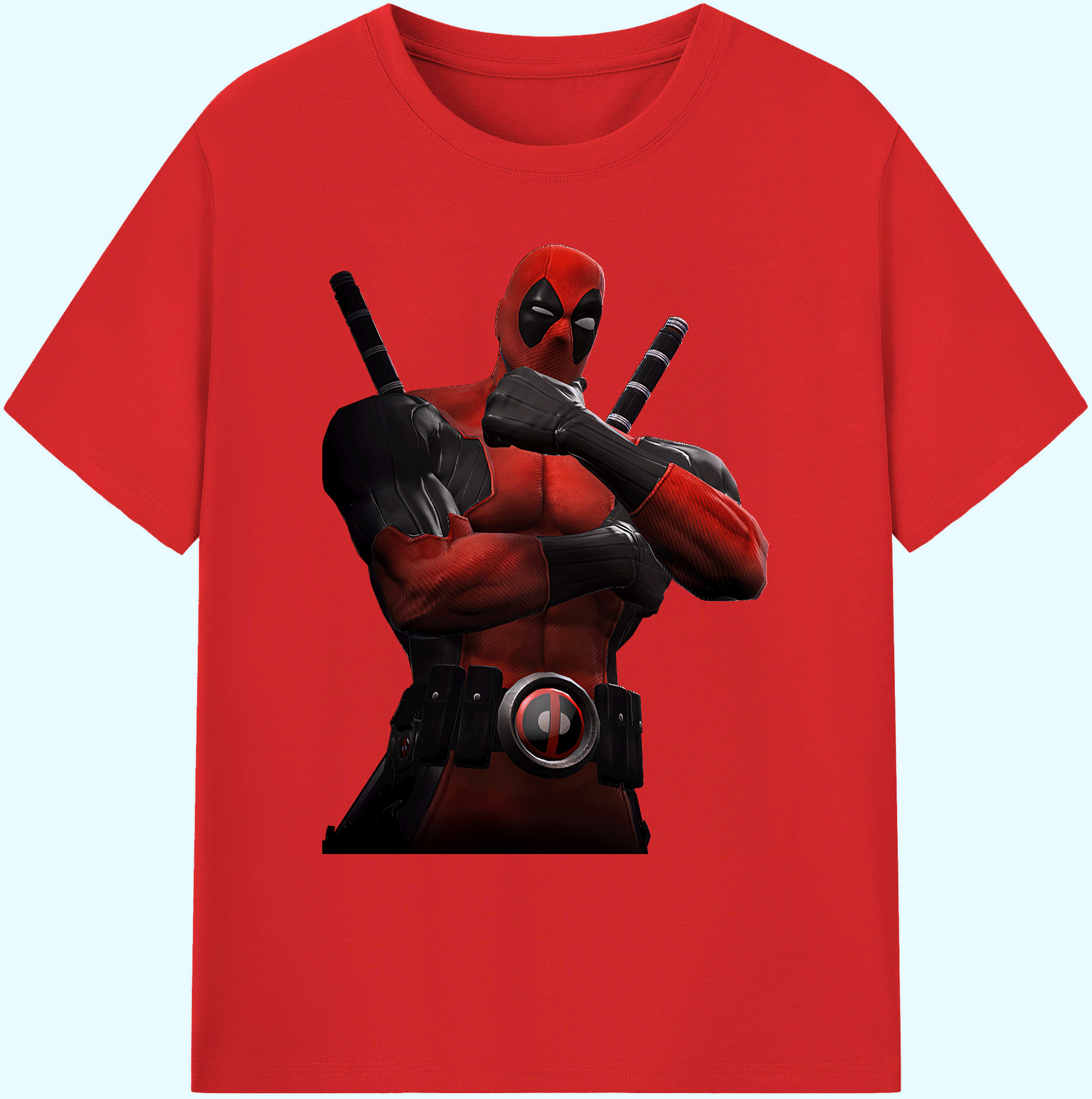 （画像用） Deadpool デッドプール 綿100％ メンズ半袖Tシャツ｜肌触りやわらか＆通気性