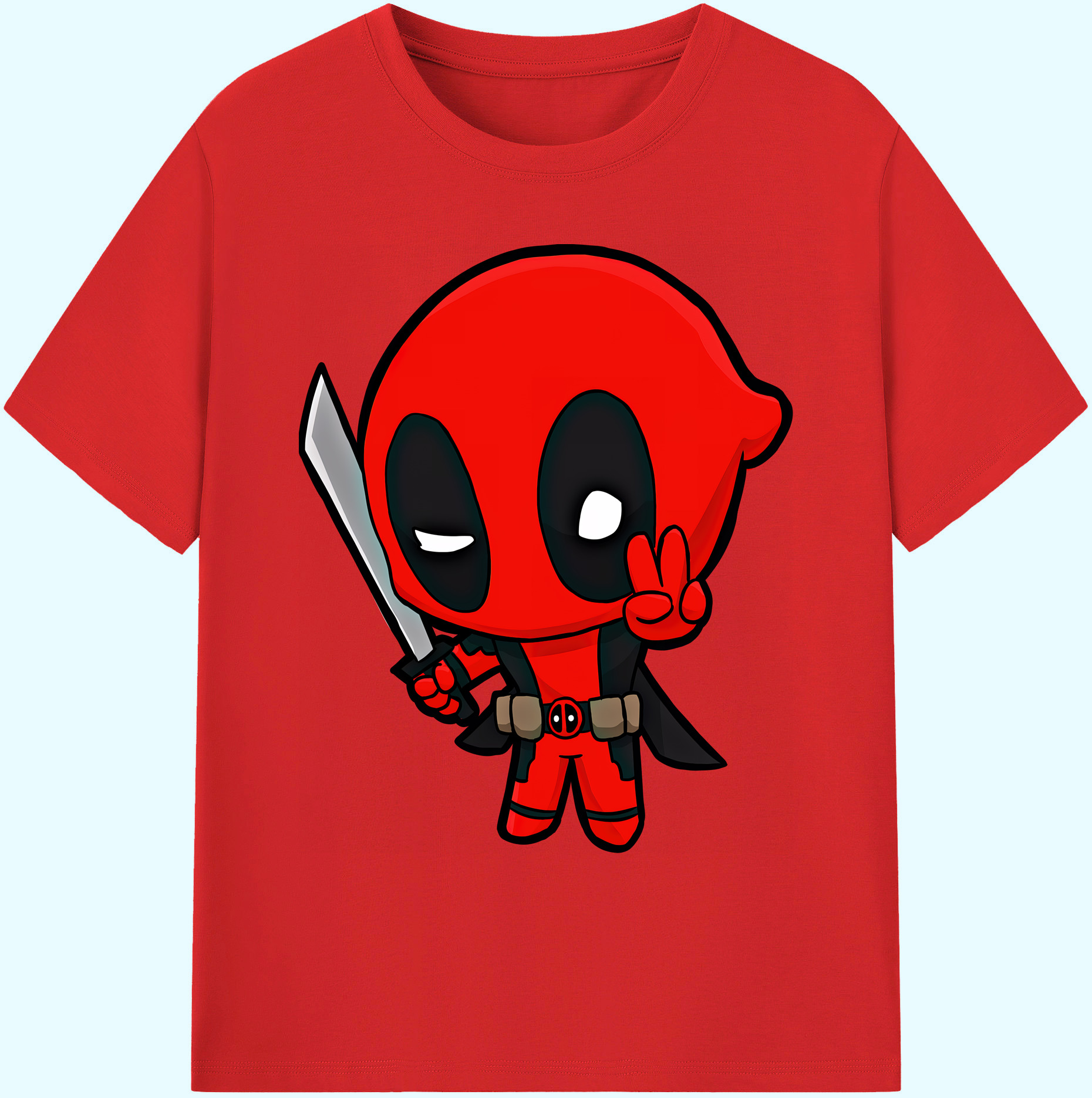 （画像用） Deadpool デッドプール 綿100％ メンズ半袖Tシャツ｜肌触りやわらか＆通気性