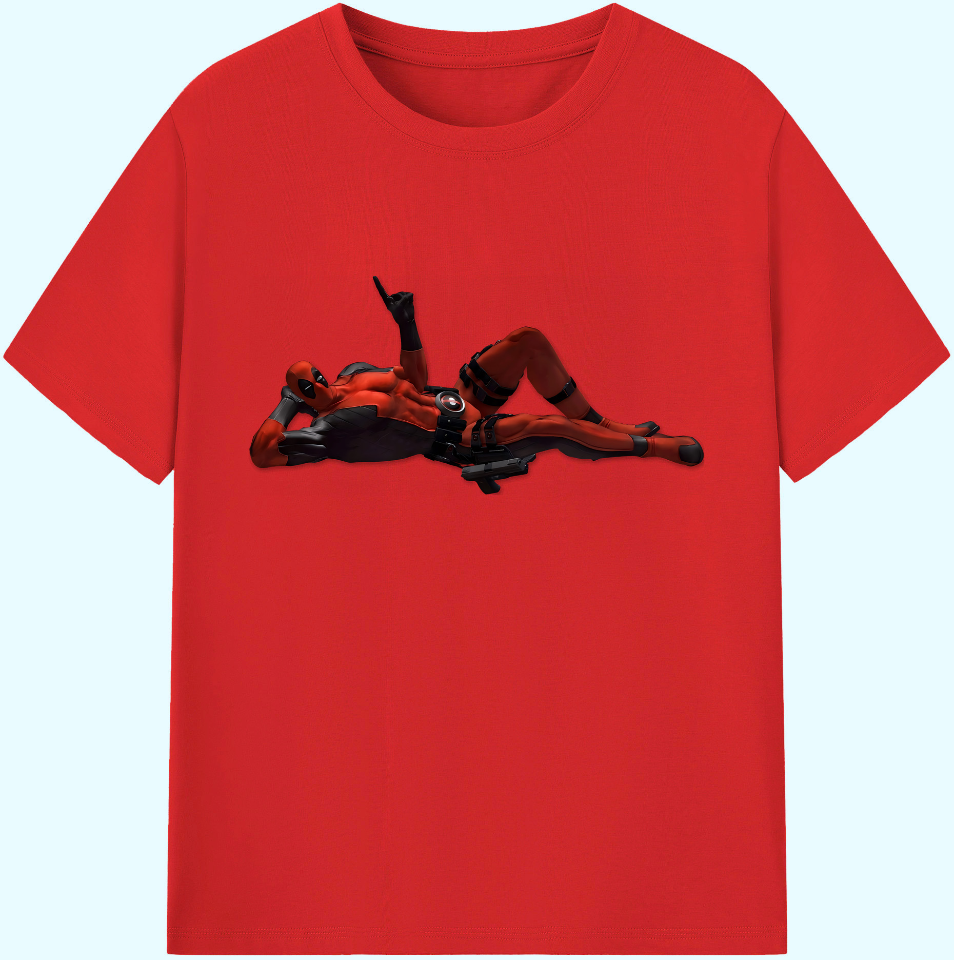 （画像用） Deadpool デッドプール 綿100％ メンズ半袖Tシャツ｜肌触りやわらか＆通気性