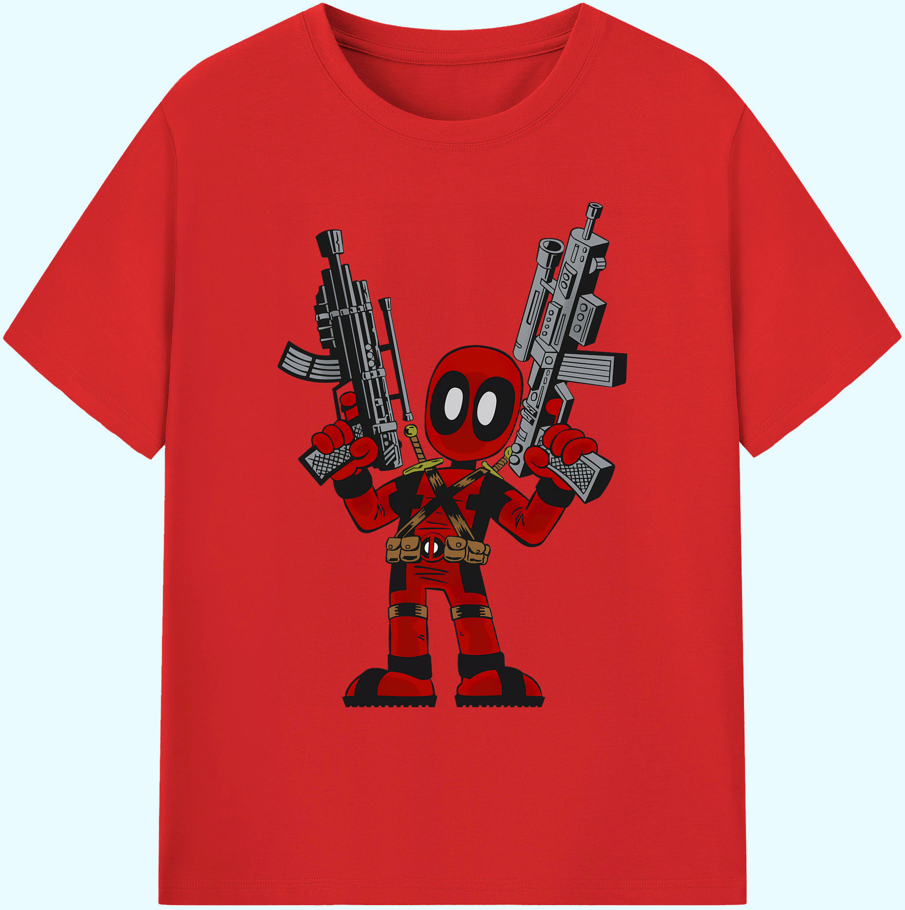 （画像用） Deadpool デッドプール 綿100％ メンズ半袖Tシャツ｜肌触りやわらか＆通気性