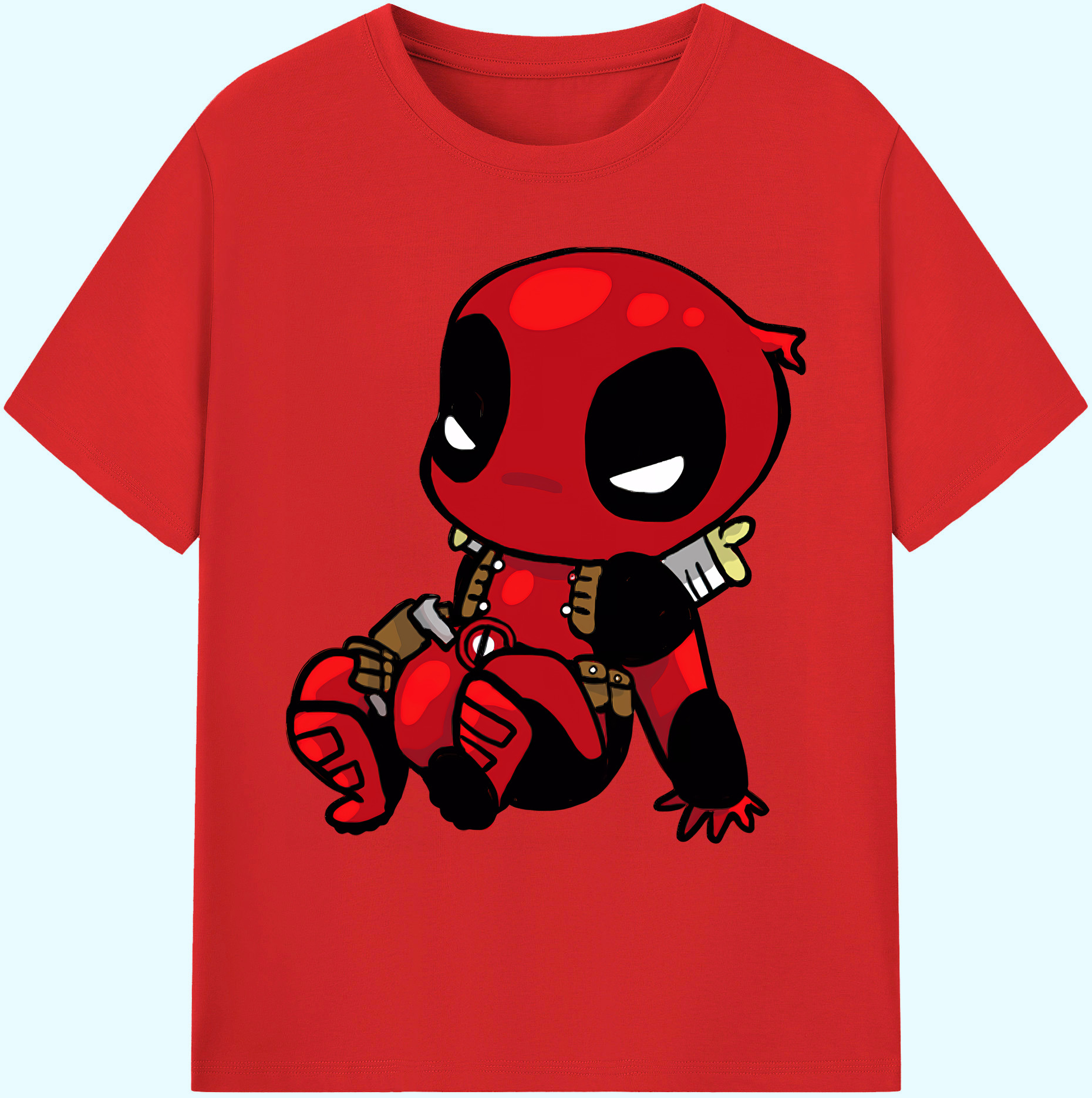 （画像用） Deadpool デッドプール 綿100％ メンズ半袖Tシャツ｜肌触りやわらか＆通気性