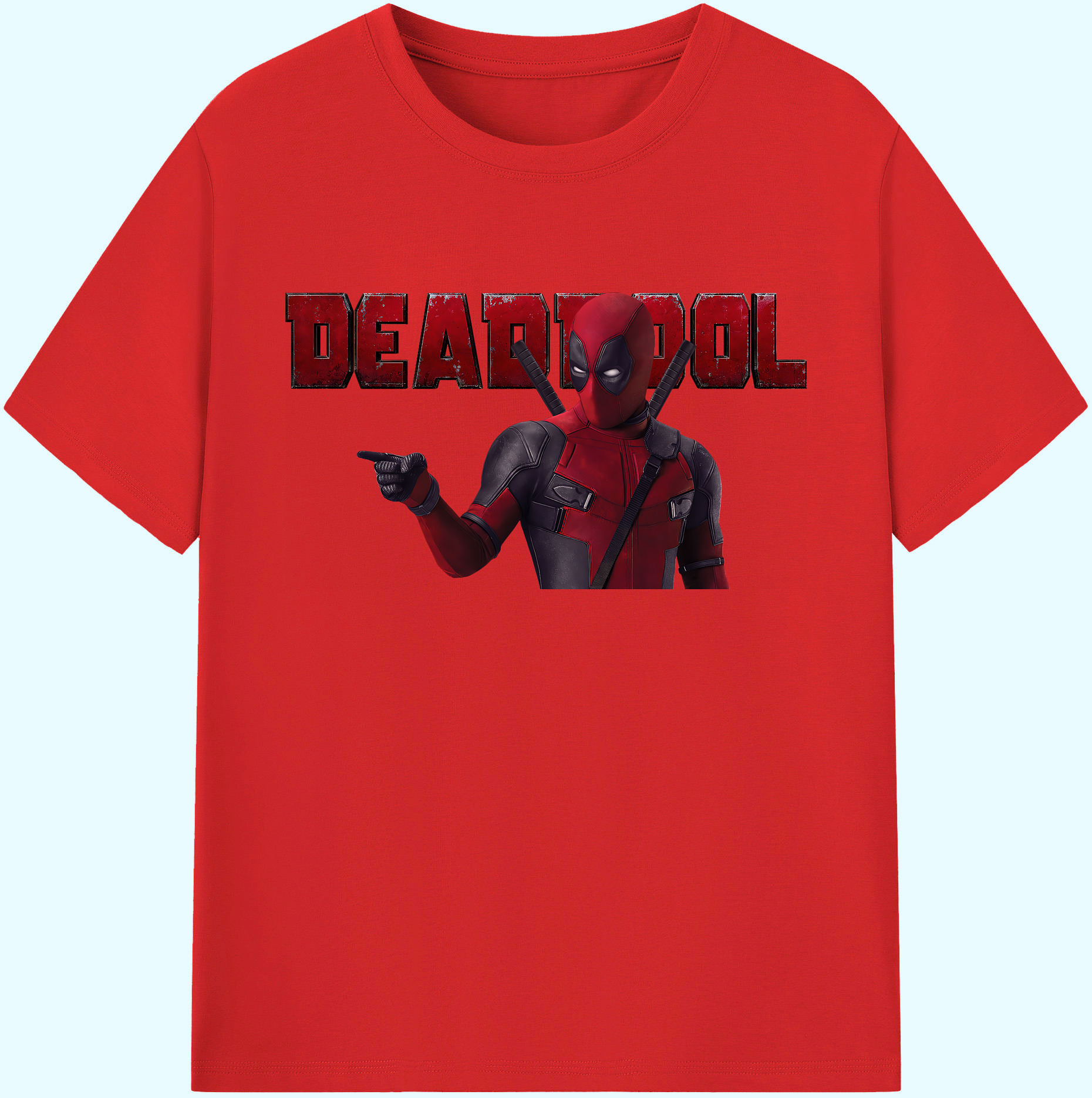 （画像用） Deadpool デッドプール 綿100％ メンズ半袖Tシャツ｜肌触りやわらか＆通気性