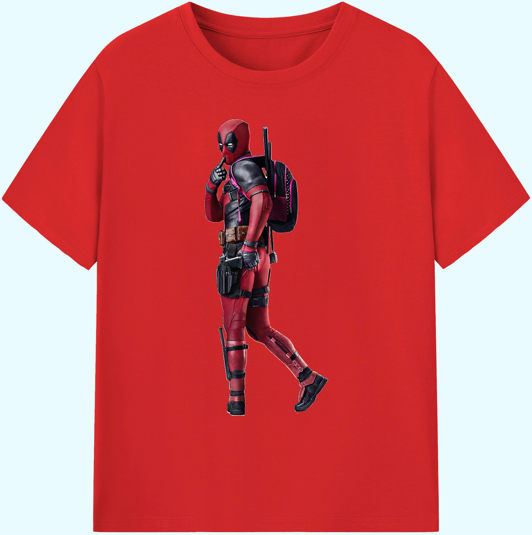 （画像用） Deadpool デッドプール 綿100％ メンズ半袖Tシャツ｜肌触りやわらか＆通気性