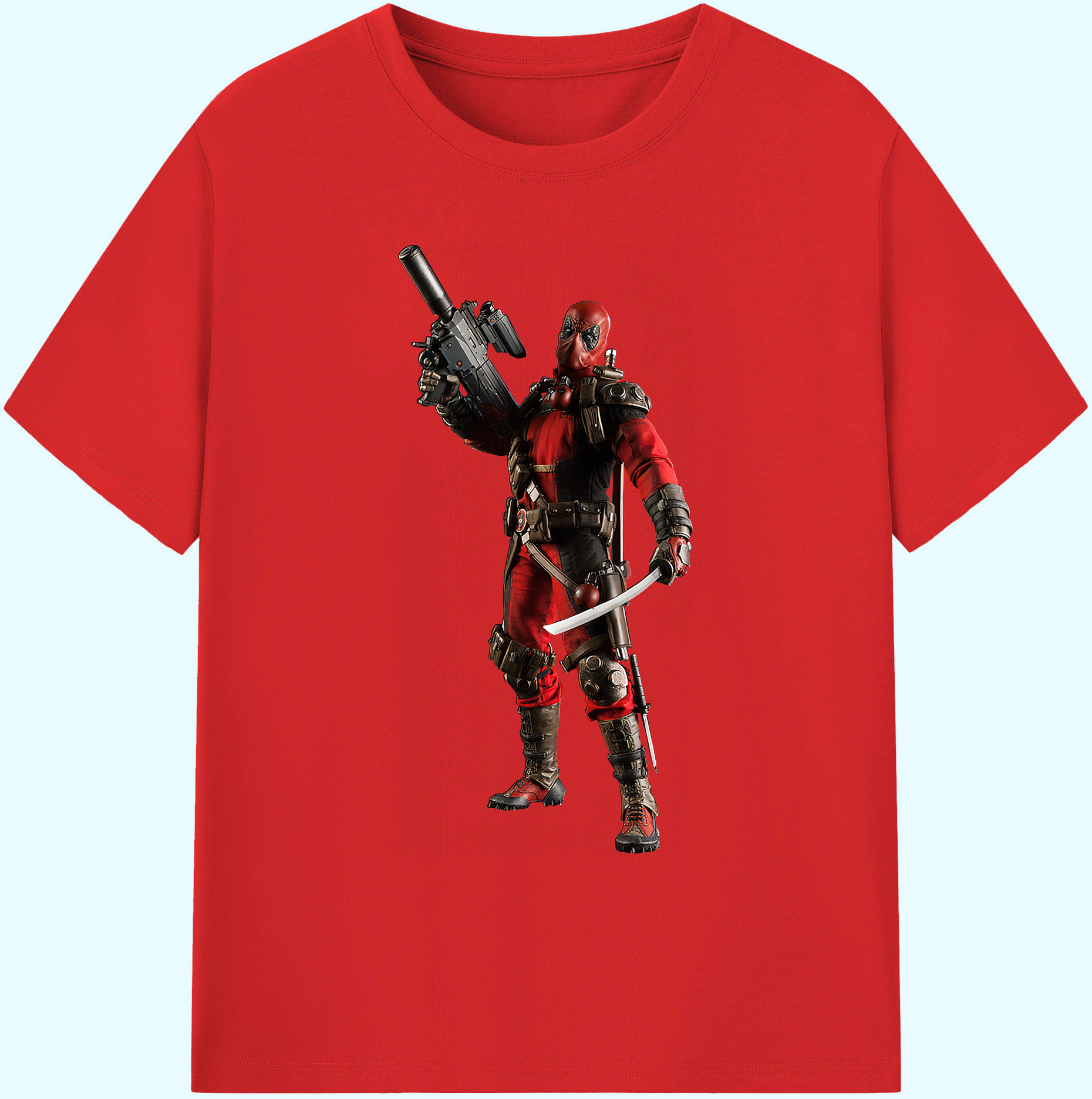 （画像用） Deadpool デッドプール 綿100％ メンズ半袖Tシャツ｜肌触りやわらか＆通気性