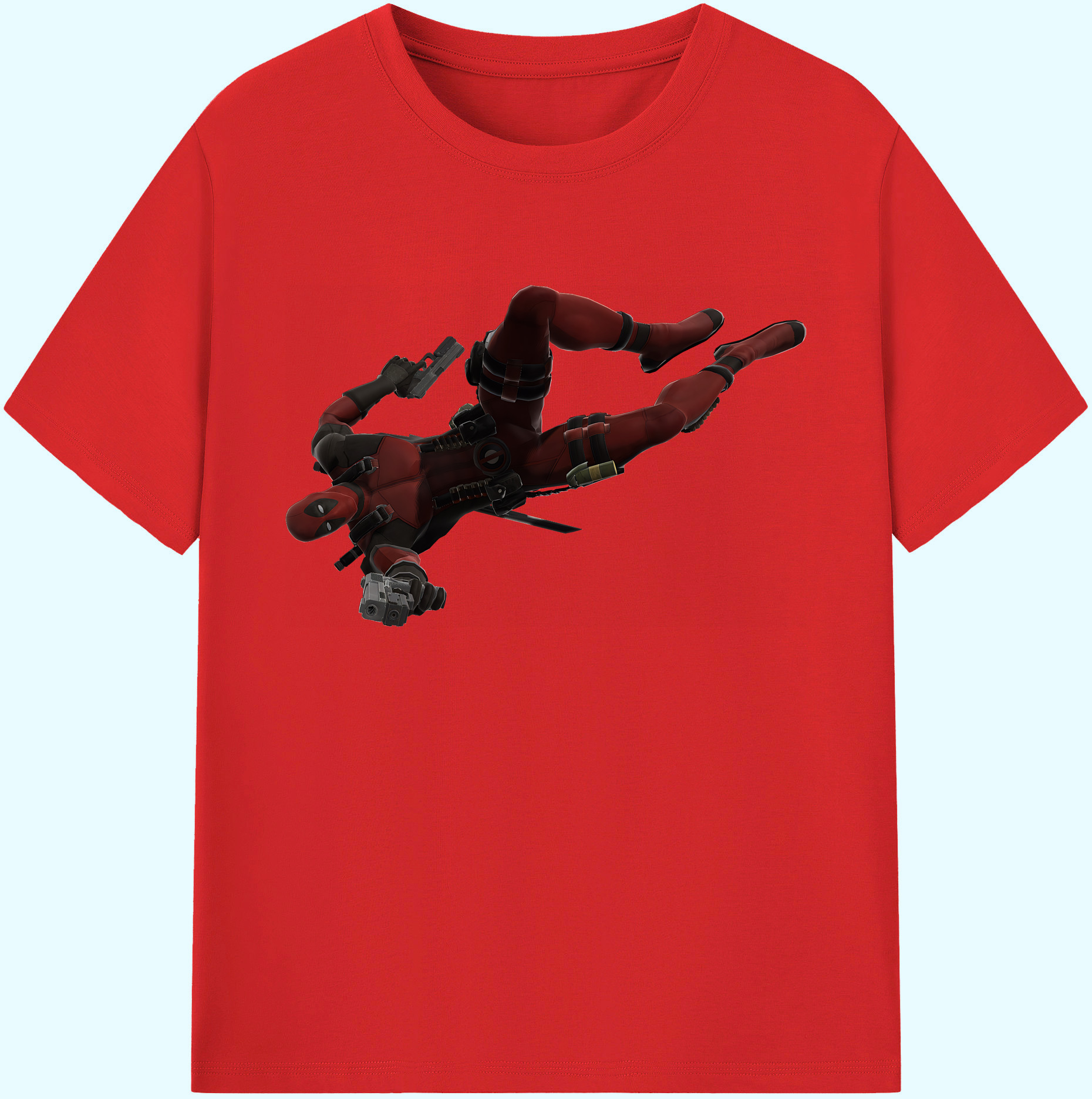 （画像用） Deadpool デッドプール 綿100％ メンズ半袖Tシャツ｜肌触りやわらか＆通気性