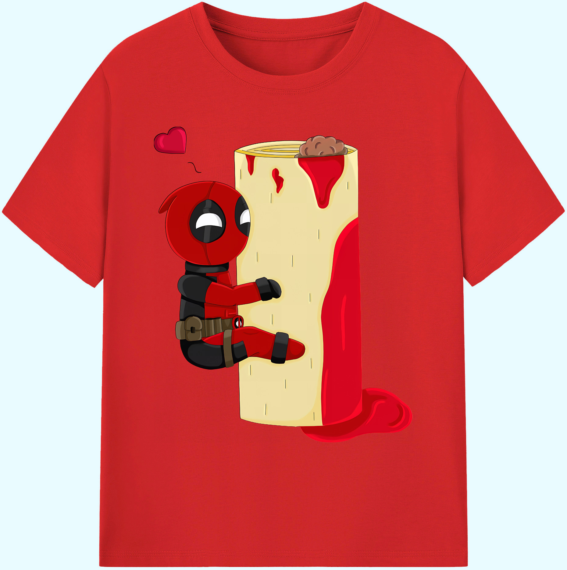 （画像用） Deadpool デッドプール 綿100％ メンズ半袖Tシャツ｜肌触りやわらか＆通気性