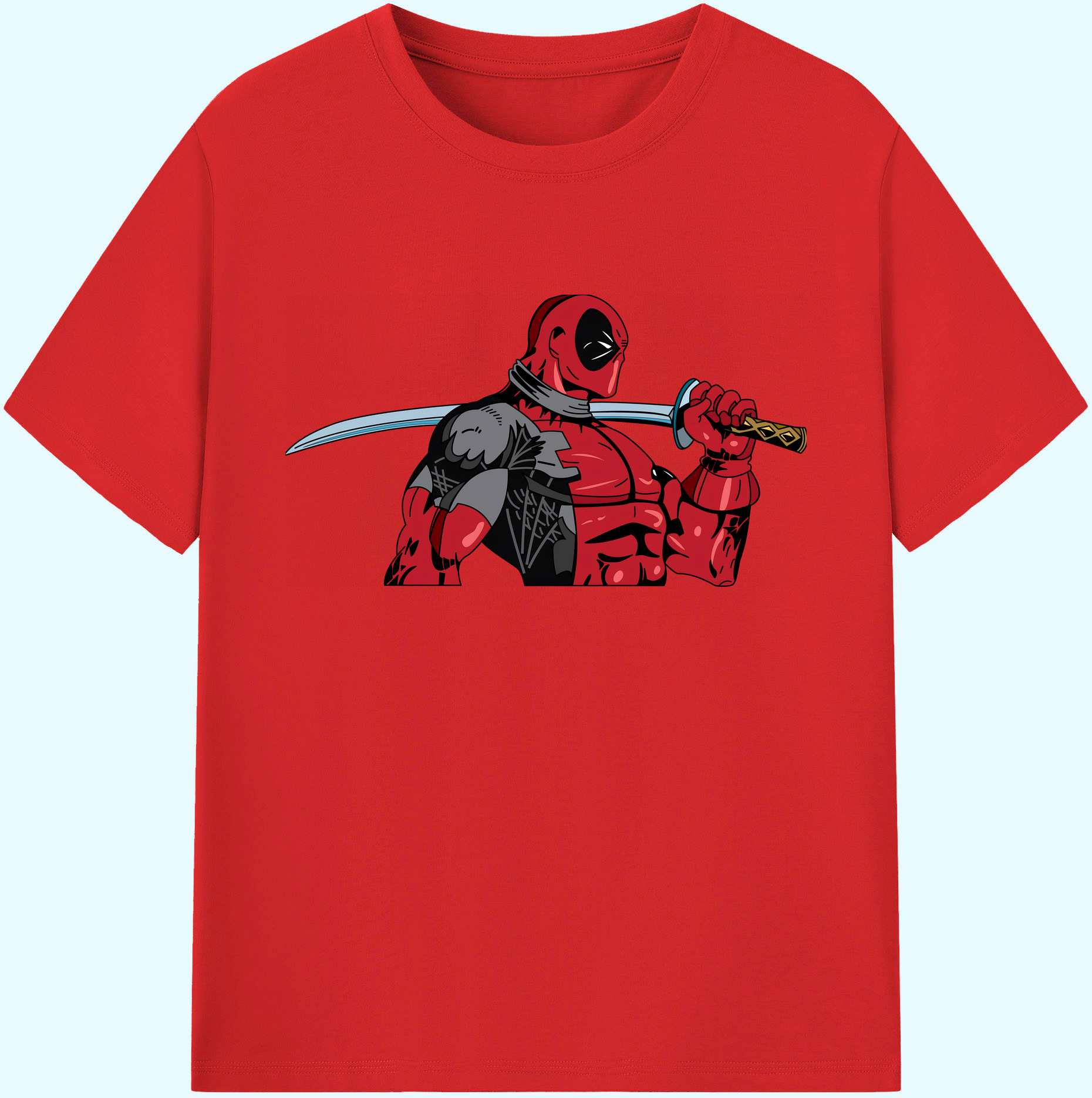 （画像用） Deadpool デッドプール 綿100％ メンズ半袖Tシャツ｜肌触りやわらか＆通気性