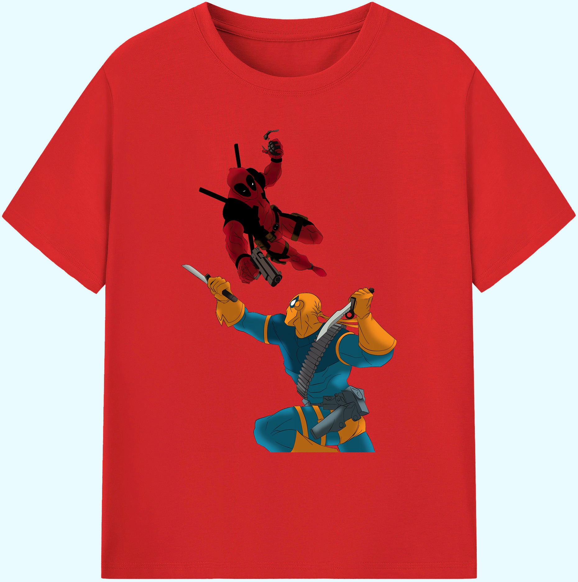 （画像用） Deadpool デッドプール 綿100％ メンズ半袖Tシャツ｜肌触りやわらか＆通気性