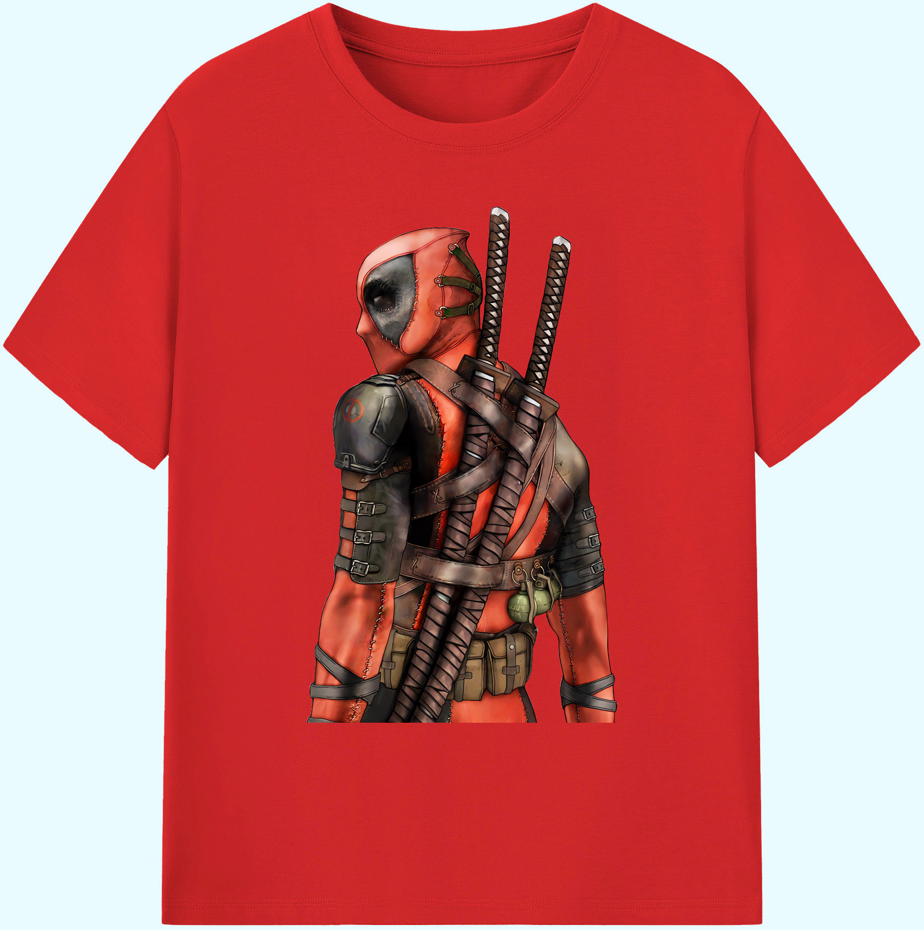 （画像用） Deadpool デッドプール 綿100％ メンズ半袖Tシャツ｜肌触りやわらか＆通気性