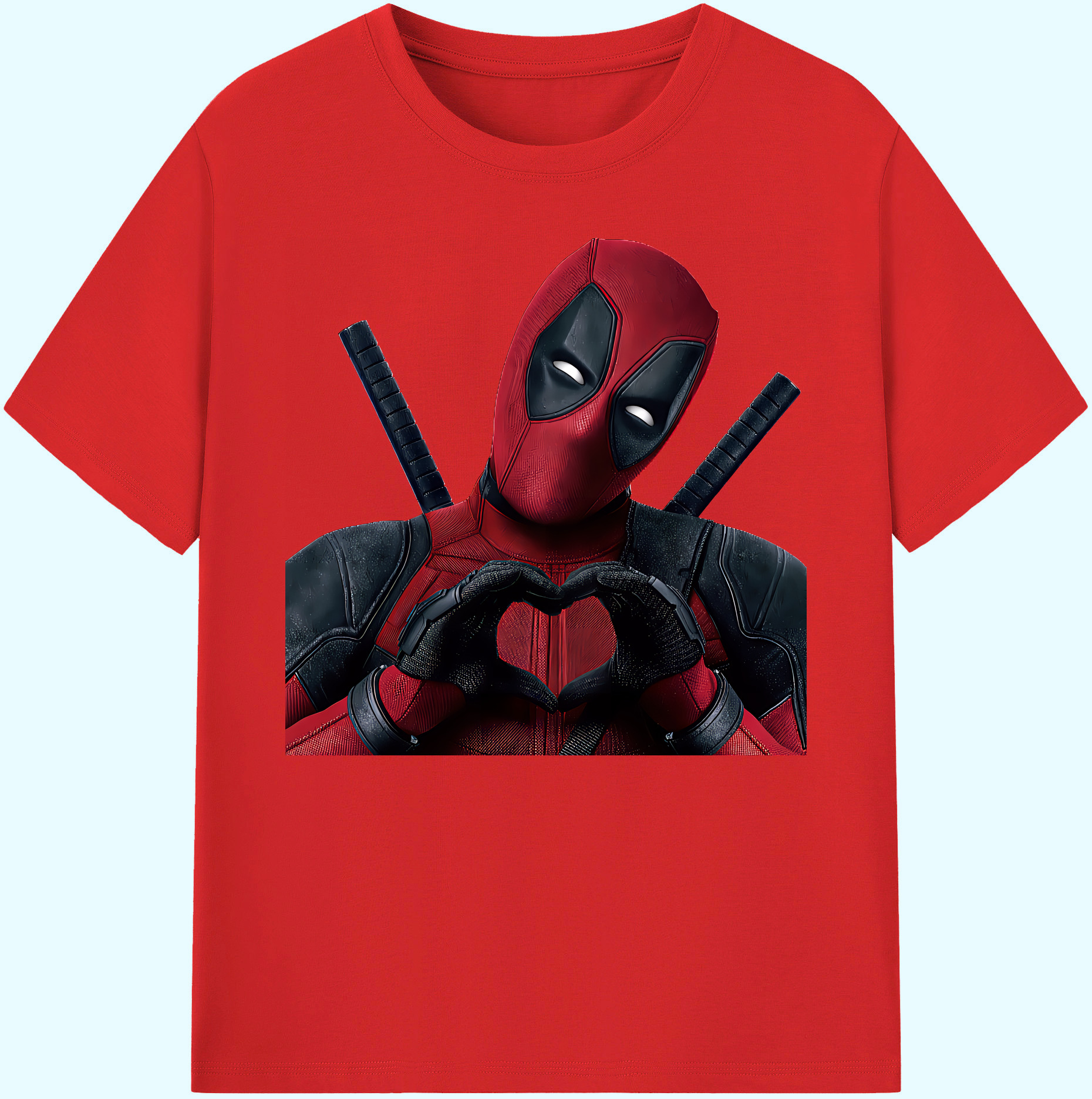 （画像用） Deadpool デッドプール 綿100％ メンズ半袖Tシャツ｜肌触りやわらか＆通気性