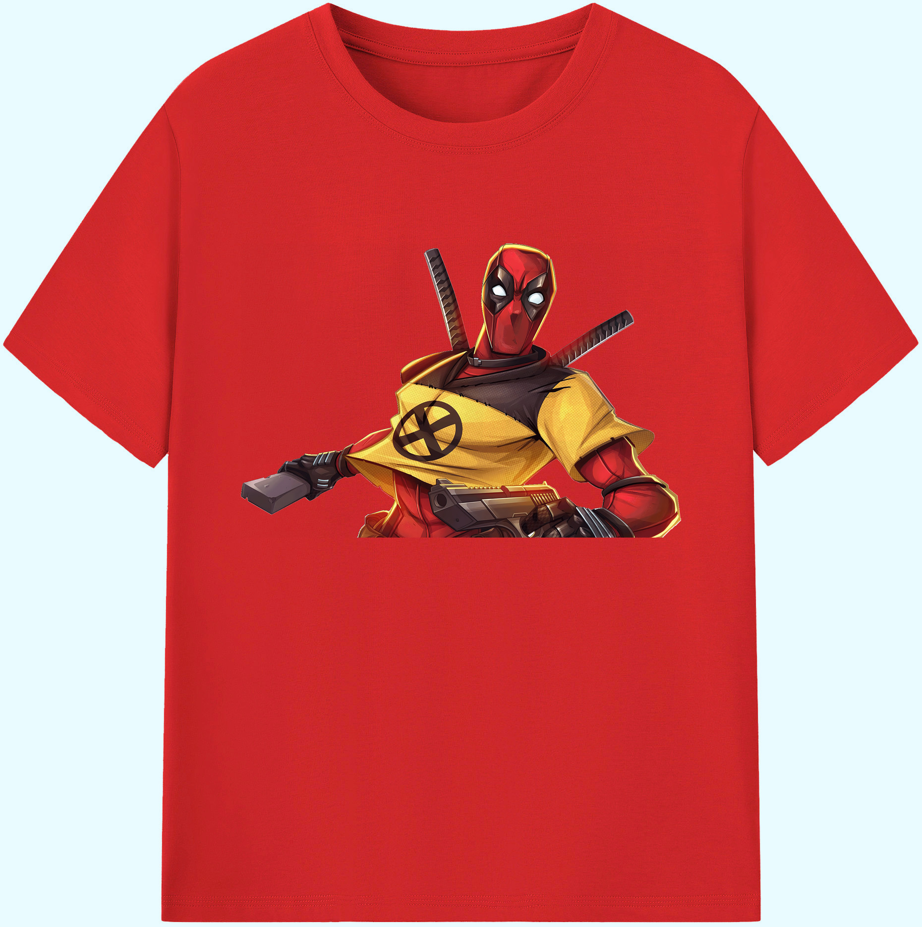 （画像用） Deadpool デッドプール 綿100％ メンズ半袖Tシャツ｜肌触りやわらか＆通気性