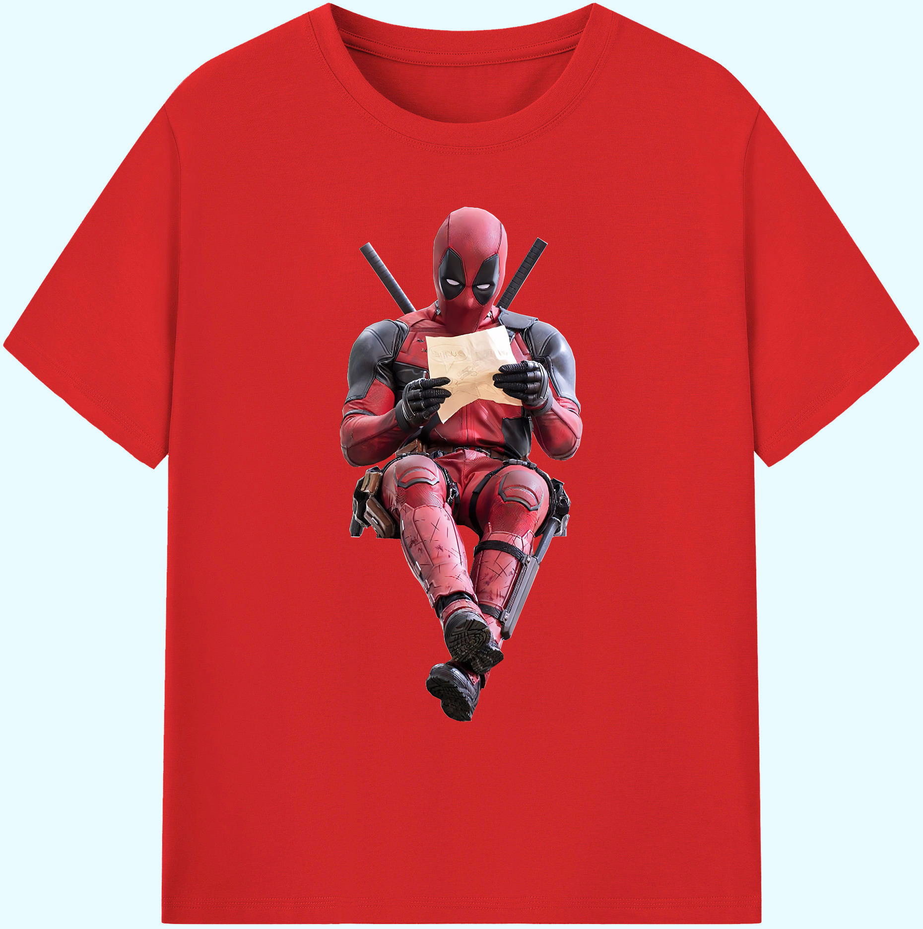 （画像用） Deadpool デッドプール 綿100％ メンズ半袖Tシャツ｜肌触りやわらか＆通気性