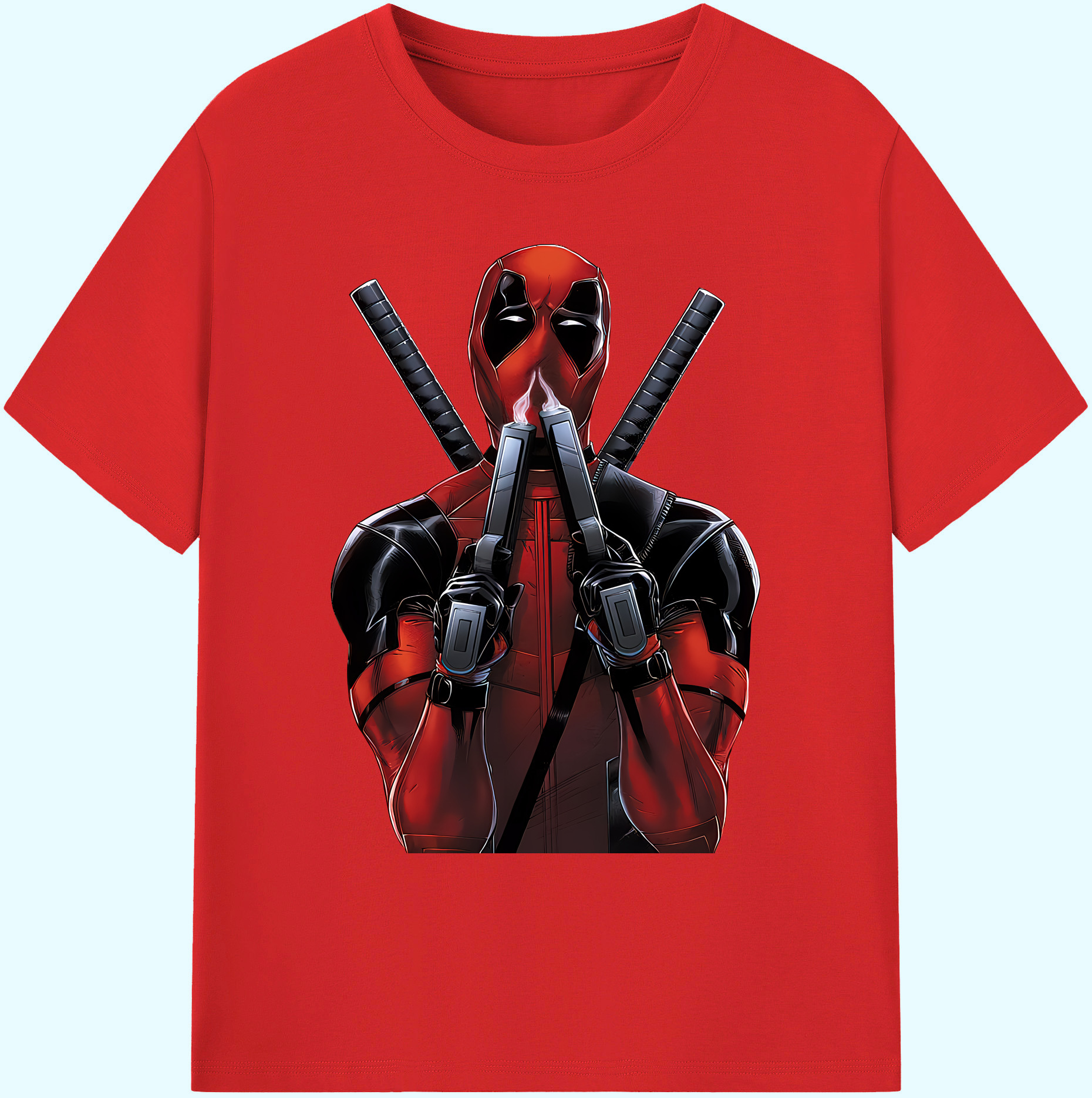 （画像用） Deadpool デッドプール 綿100％ メンズ半袖Tシャツ｜肌触りやわらか＆通気性