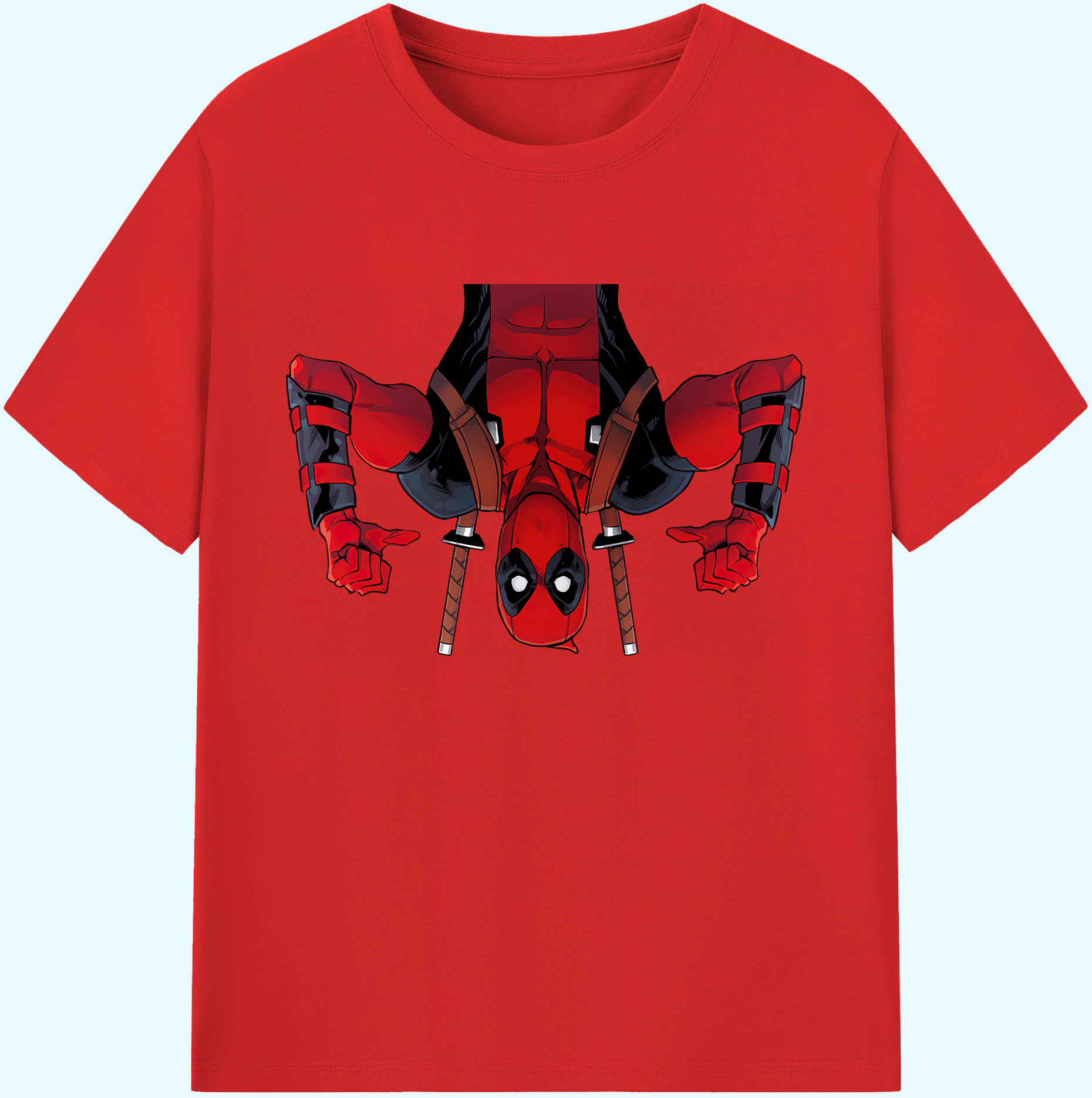 （画像用） Deadpool デッドプール 綿100％ メンズ半袖Tシャツ｜肌触りやわらか＆通気性