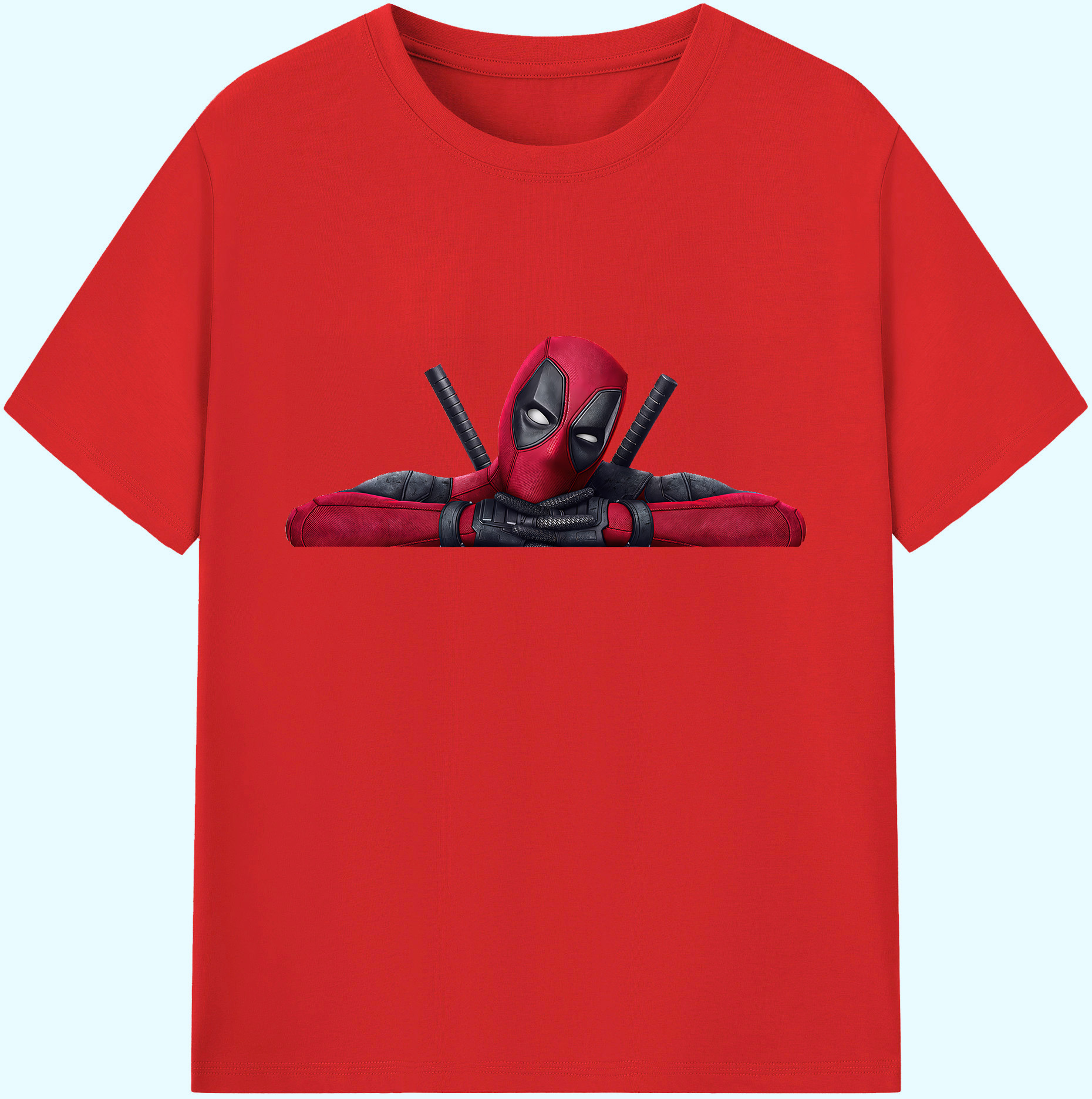 （画像用） Deadpool デッドプール 綿100％ メンズ半袖Tシャツ｜肌触りやわらか＆通気性