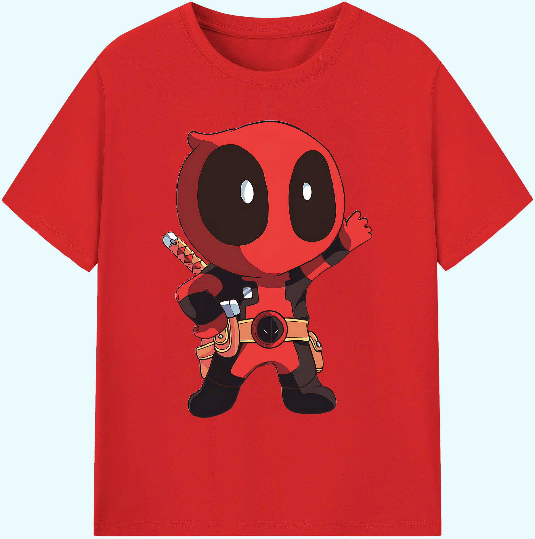 （画像用） Deadpool デッドプール 綿100％ メンズ半袖Tシャツ｜肌触りやわらか＆通気性