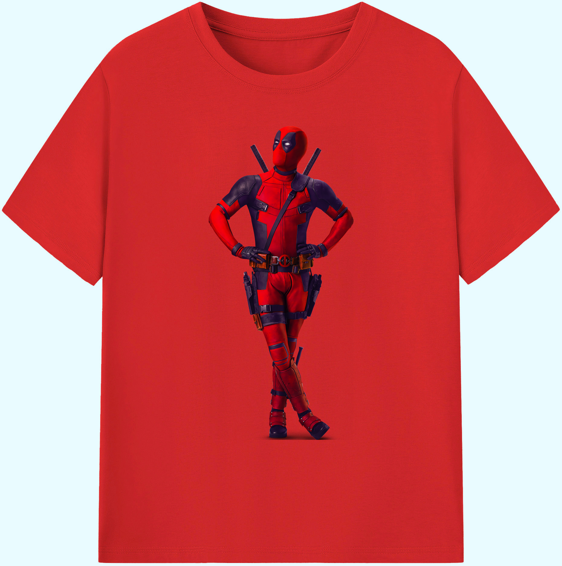 （画像用） Deadpool デッドプール 綿100％ メンズ半袖Tシャツ｜肌触りやわらか＆通気性