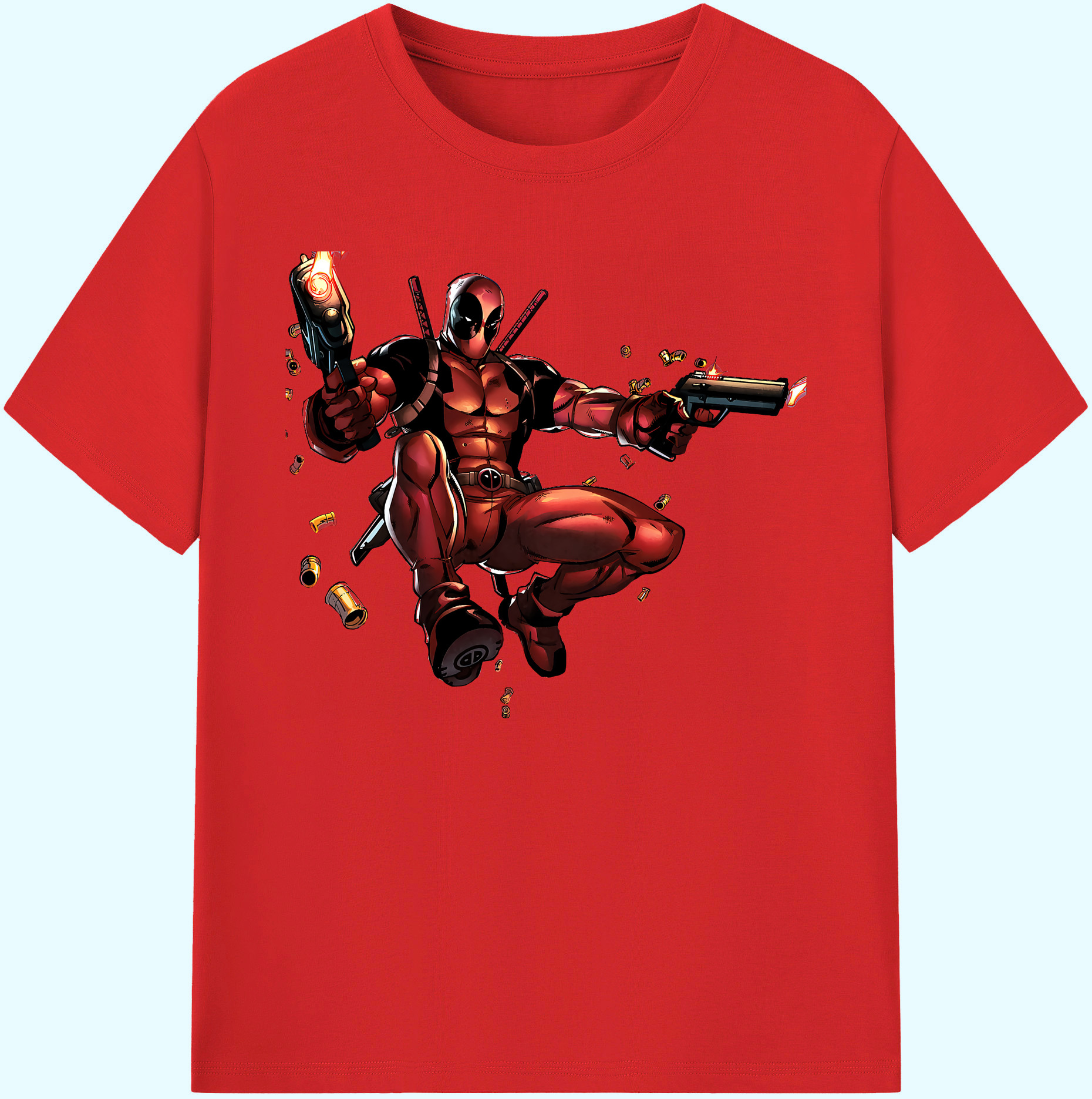 （画像用） Deadpool デッドプール 綿100％ メンズ半袖Tシャツ｜肌触りやわらか＆通気性