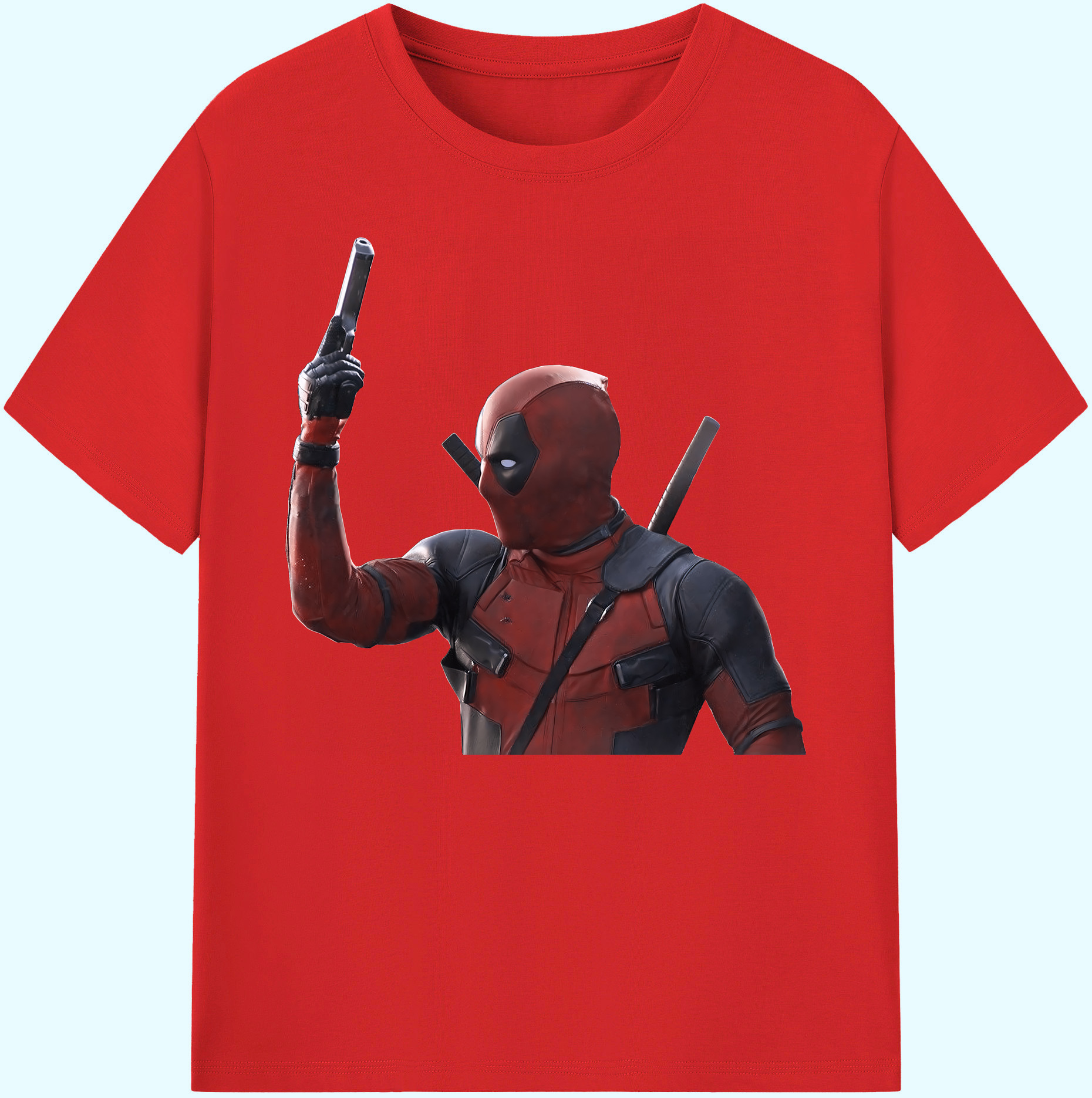（画像用） Deadpool デッドプール 綿100％ メンズ半袖Tシャツ｜肌触りやわらか＆通気性