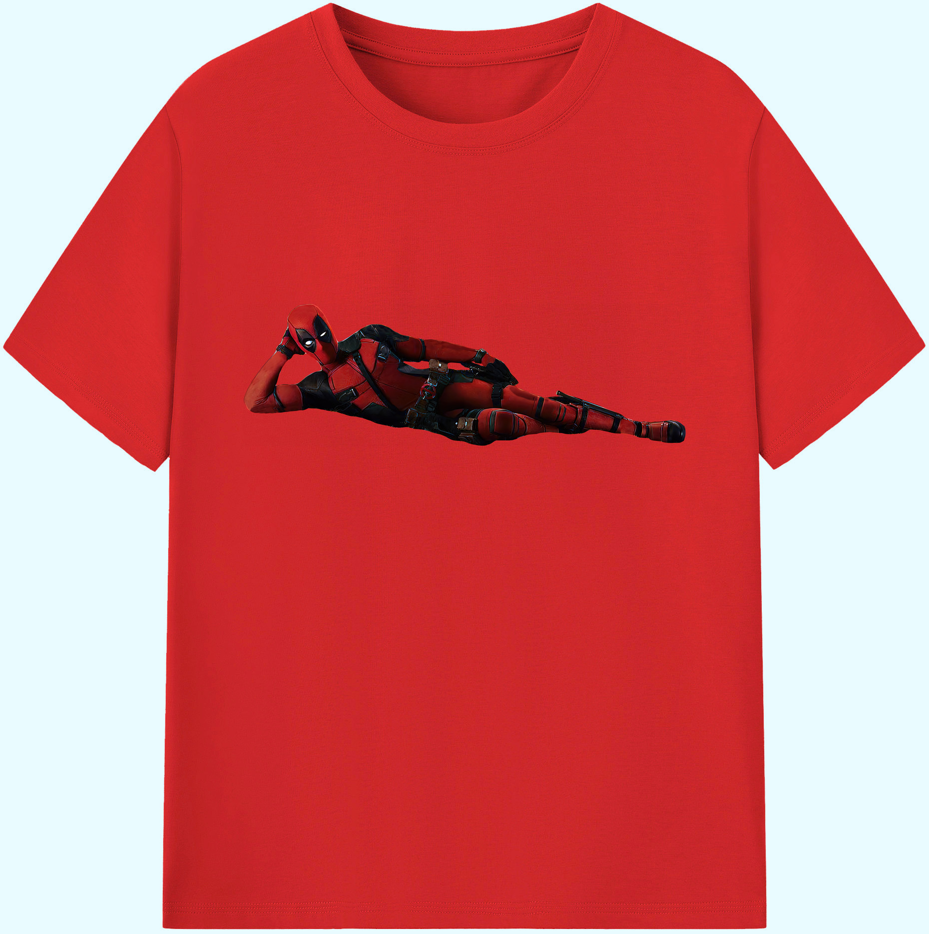 （画像用） Deadpool デッドプール 綿100％ メンズ半袖Tシャツ｜肌触りやわらか＆通気性