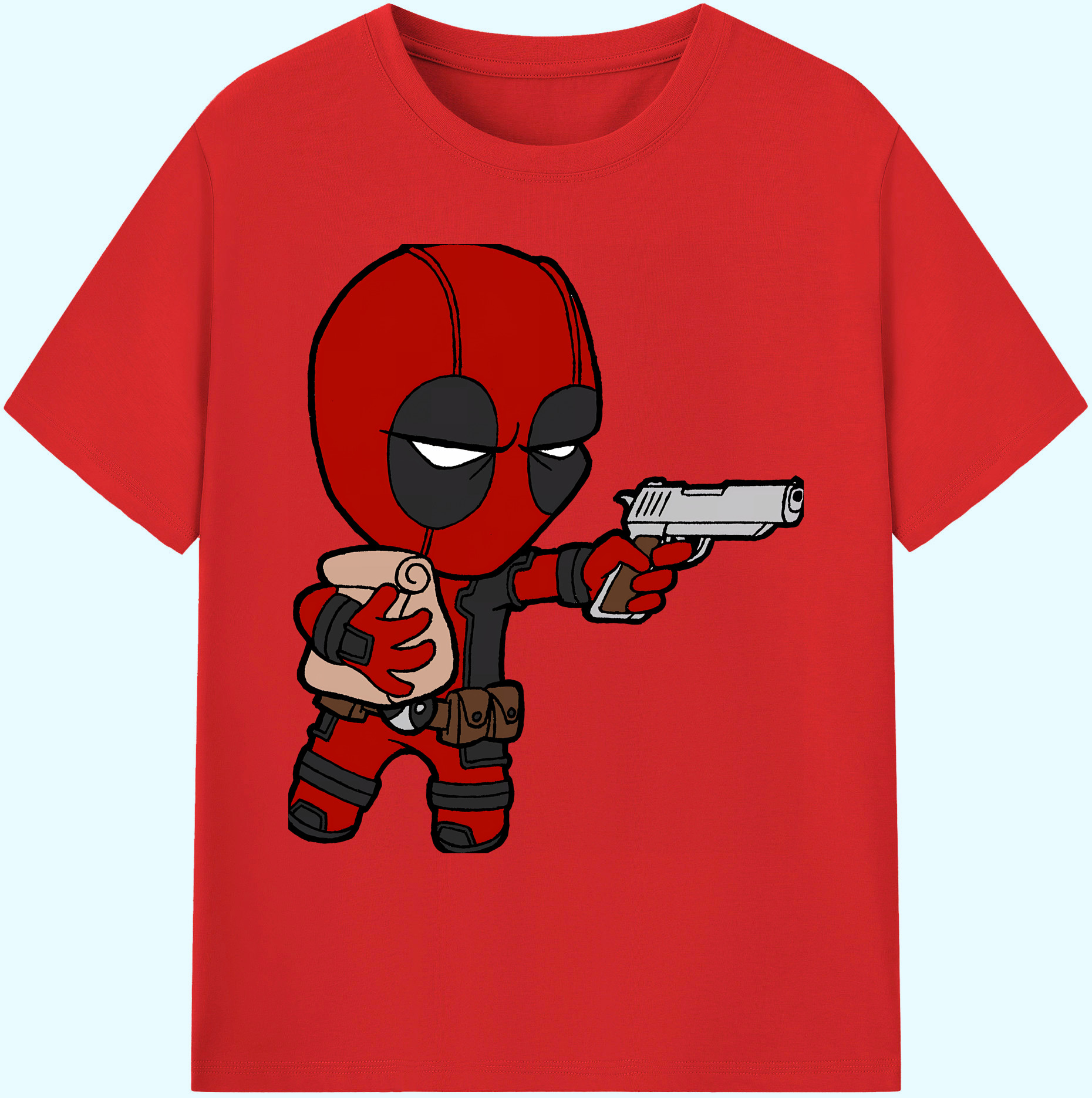 （画像用） Deadpool デッドプール 綿100％ メンズ半袖Tシャツ｜肌触りやわらか＆通気性