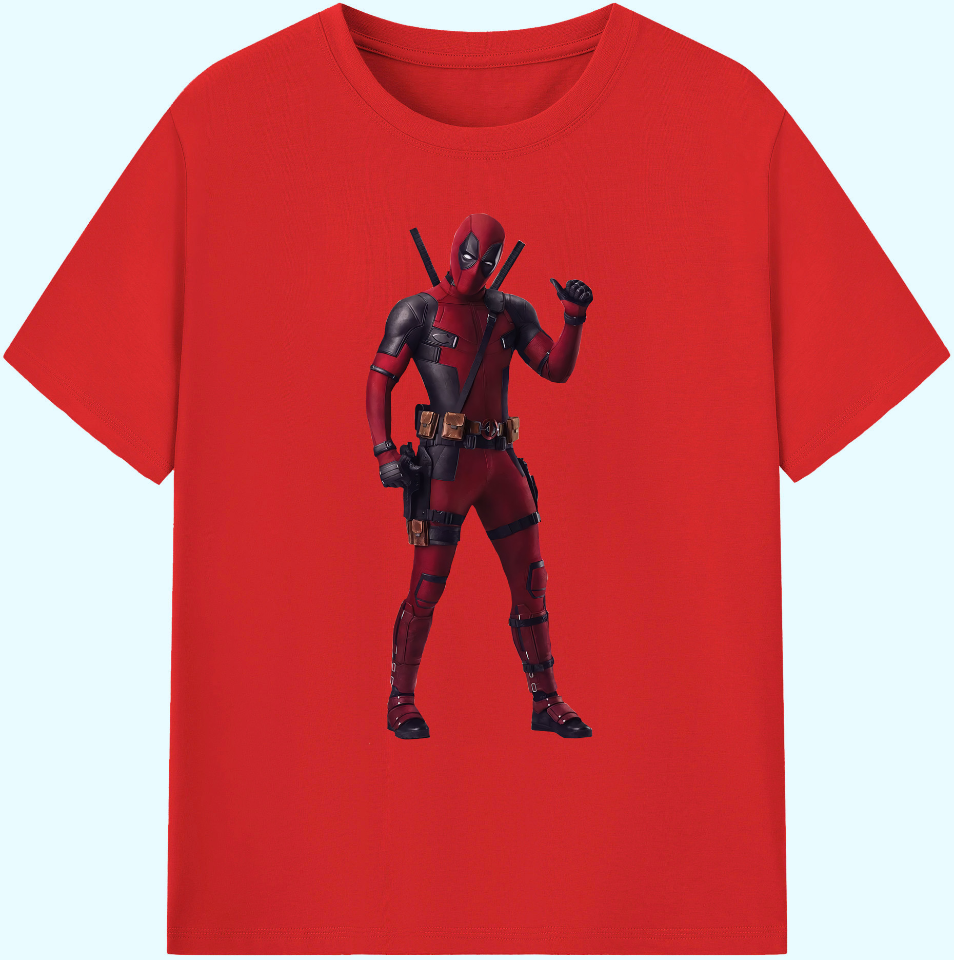 （画像用） Deadpool デッドプール 綿100％ メンズ半袖Tシャツ｜肌触りやわらか＆通気性