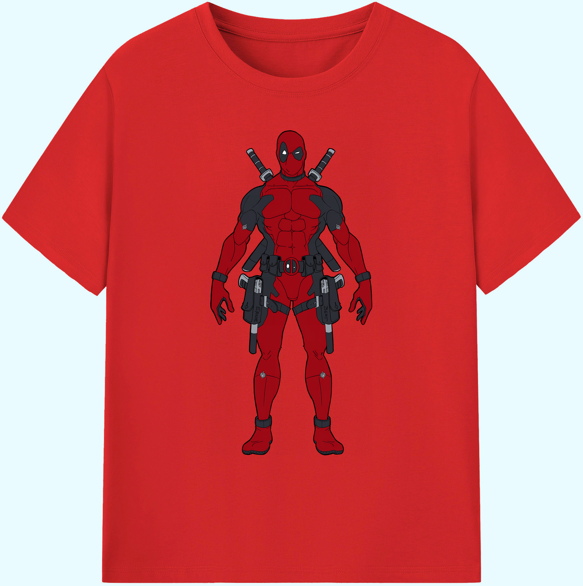 （画像用） Deadpool デッドプール 綿100％ メンズ半袖Tシャツ｜肌触りやわらか＆通気性
