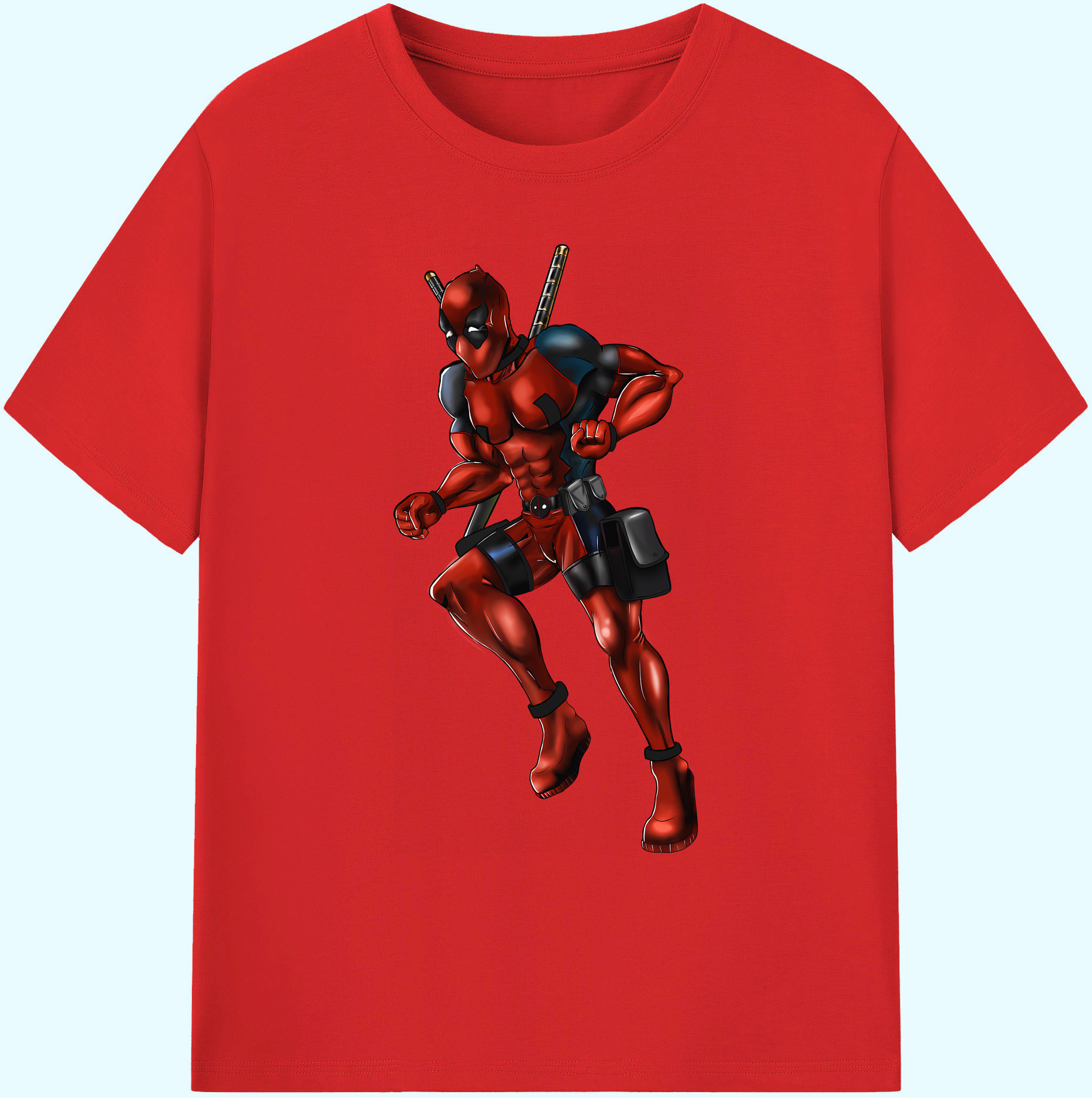 （画像用） Deadpool デッドプール 綿100％ メンズ半袖Tシャツ｜肌触りやわらか＆通気性