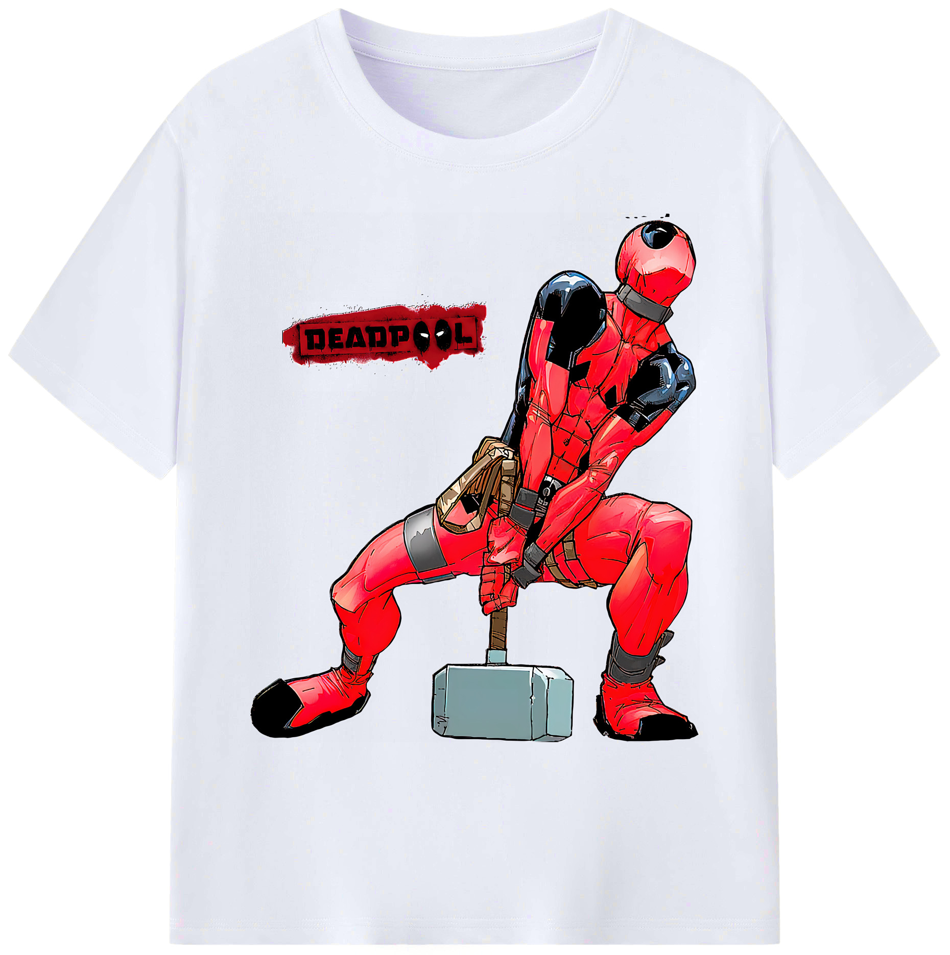 （画像用） Deadpool デッドプール 綿100％ メンズ半袖Tシャツ｜肌触りやわらか＆通気性