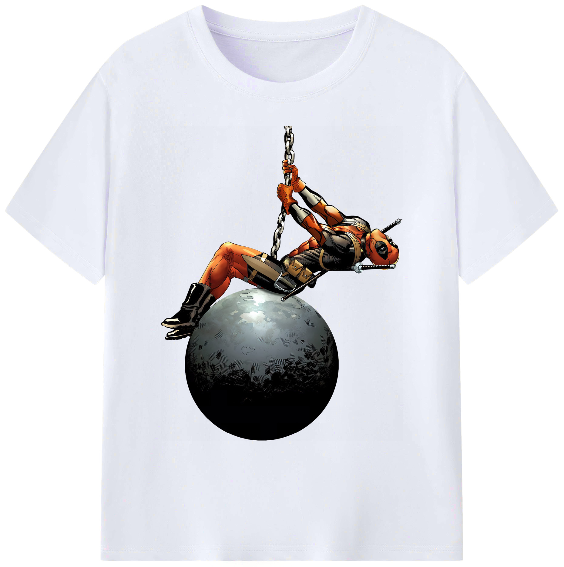 （画像用） Deadpool デッドプール 綿100％ メンズ半袖Tシャツ｜肌触りやわらか＆通気性