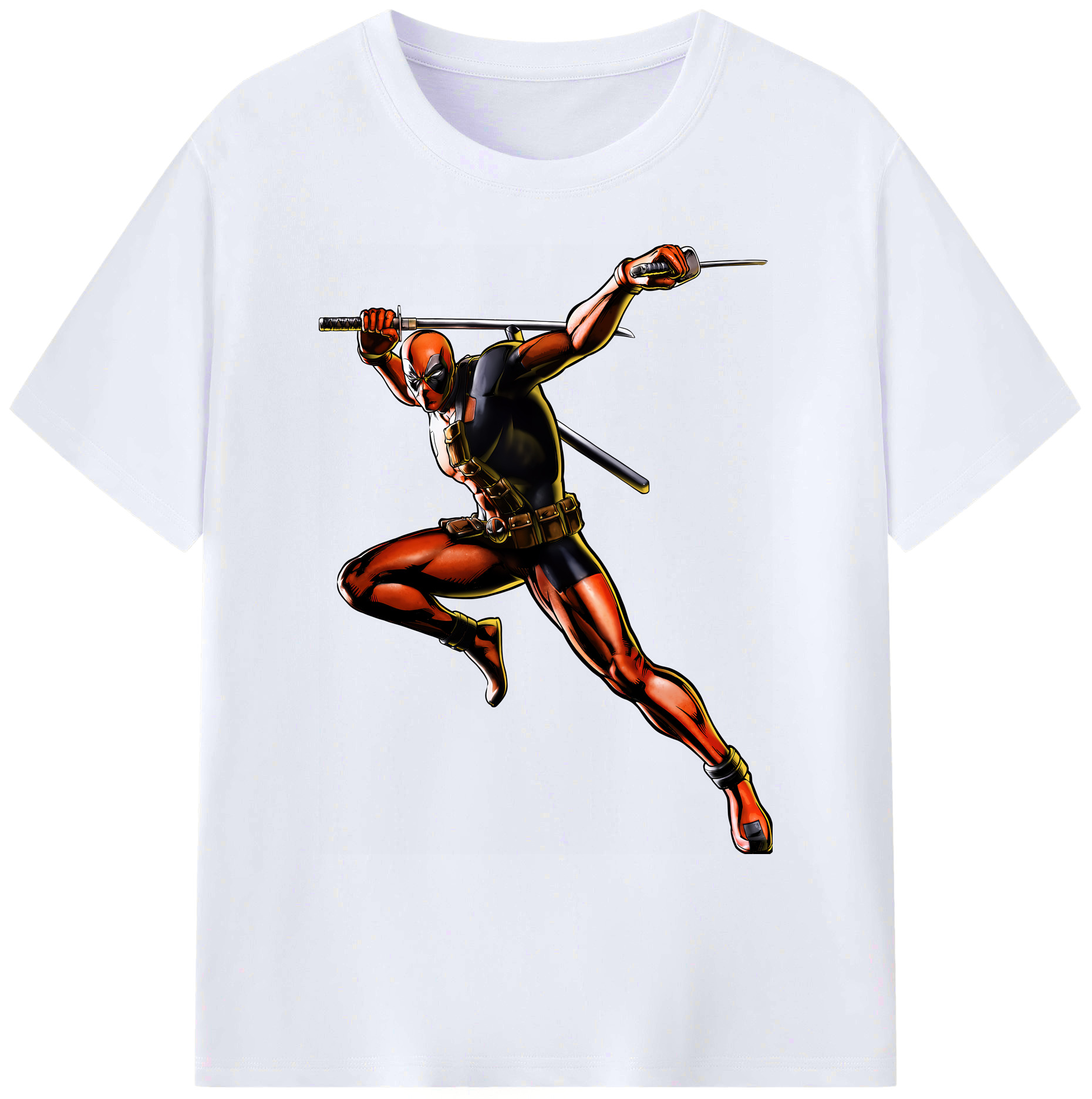 （画像用） Deadpool デッドプール 綿100％ メンズ半袖Tシャツ｜肌触りやわらか＆通気性