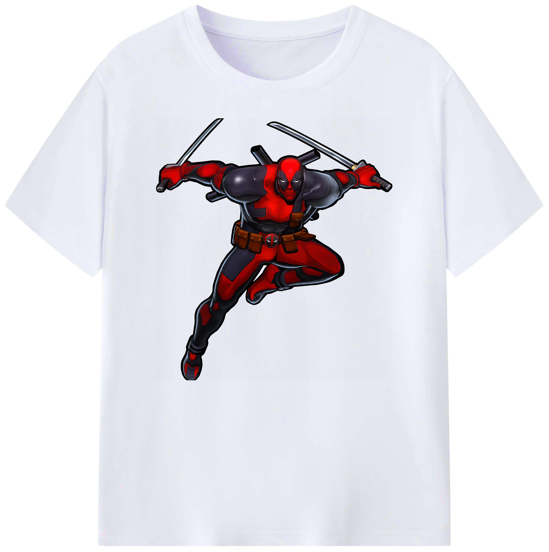 （画像用） Deadpool デッドプール 綿100％ メンズ半袖Tシャツ｜肌触りやわらか＆通気性