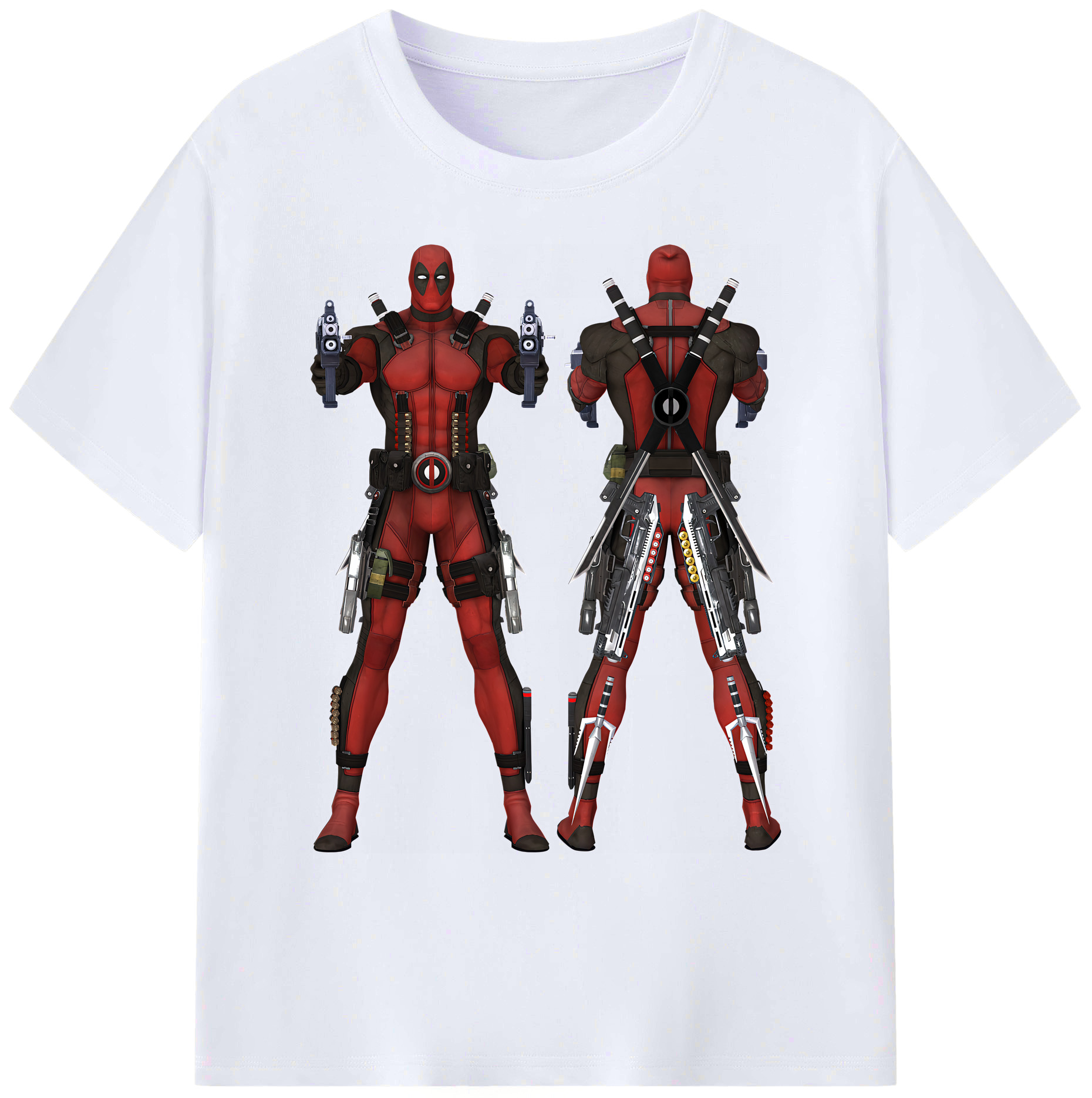 （画像用） Deadpool デッドプール 綿100％ メンズ半袖Tシャツ｜肌触りやわらか＆通気性