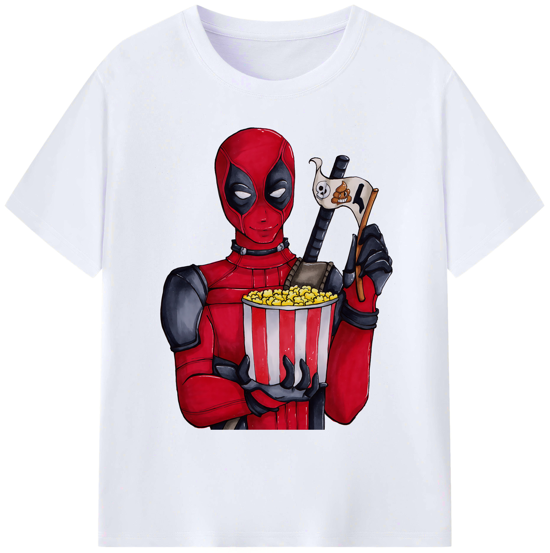 （画像用） Deadpool デッドプール 綿100％ メンズ半袖Tシャツ｜肌触りやわらか＆通気性