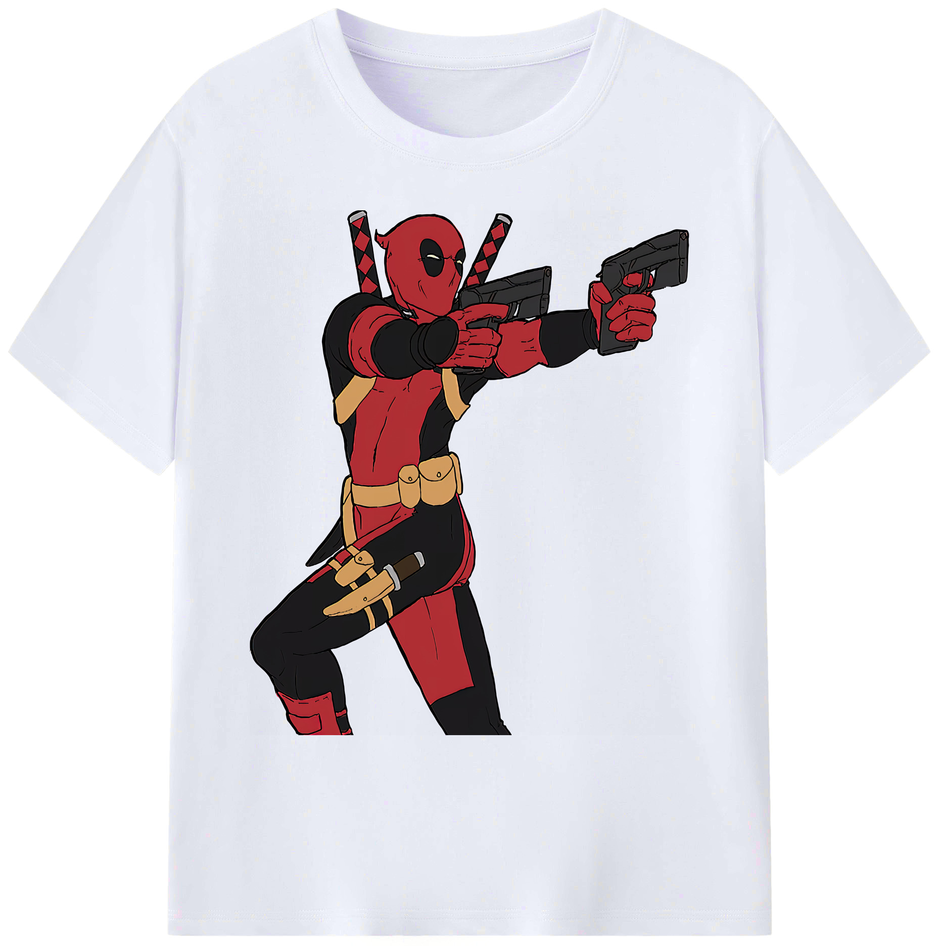 （画像用） Deadpool デッドプール 綿100％ メンズ半袖Tシャツ｜肌触りやわらか＆通気性