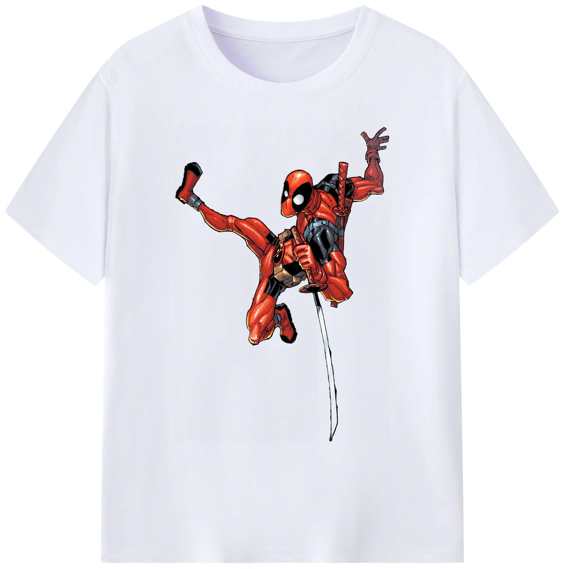 （画像用） Deadpool デッドプール 綿100％ メンズ半袖Tシャツ｜肌触りやわらか＆通気性