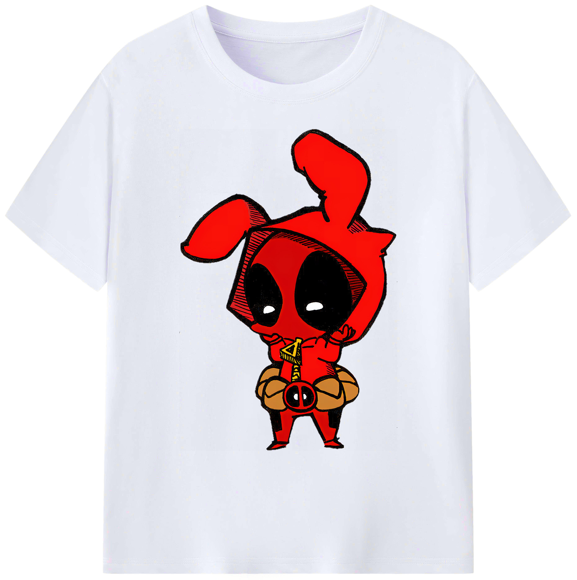 （画像用） Deadpool デッドプール 綿100％ メンズ半袖Tシャツ｜肌触りやわらか＆通気性