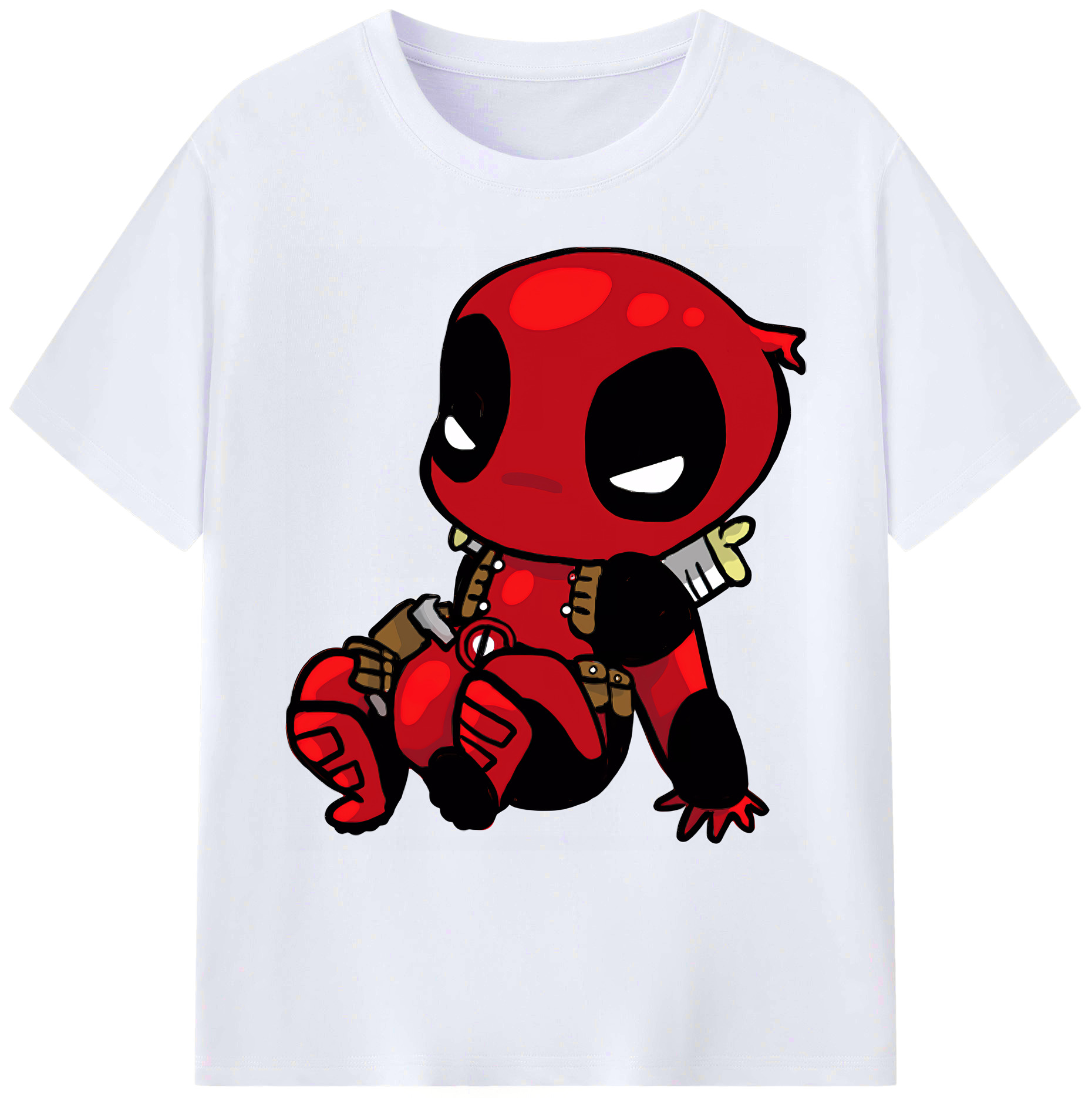 （画像用） Deadpool デッドプール 綿100％ メンズ半袖Tシャツ｜肌触りやわらか＆通気性