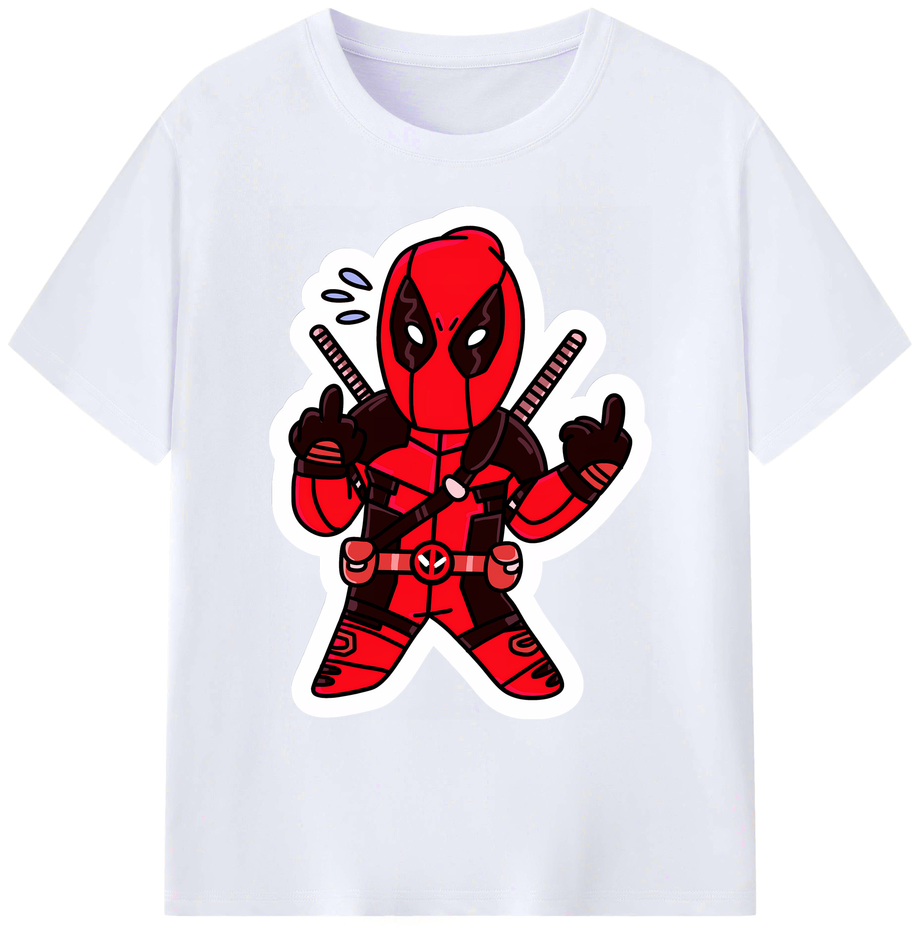 （画像用） Deadpool デッドプール 綿100％ メンズ半袖Tシャツ｜肌触りやわらか＆通気性